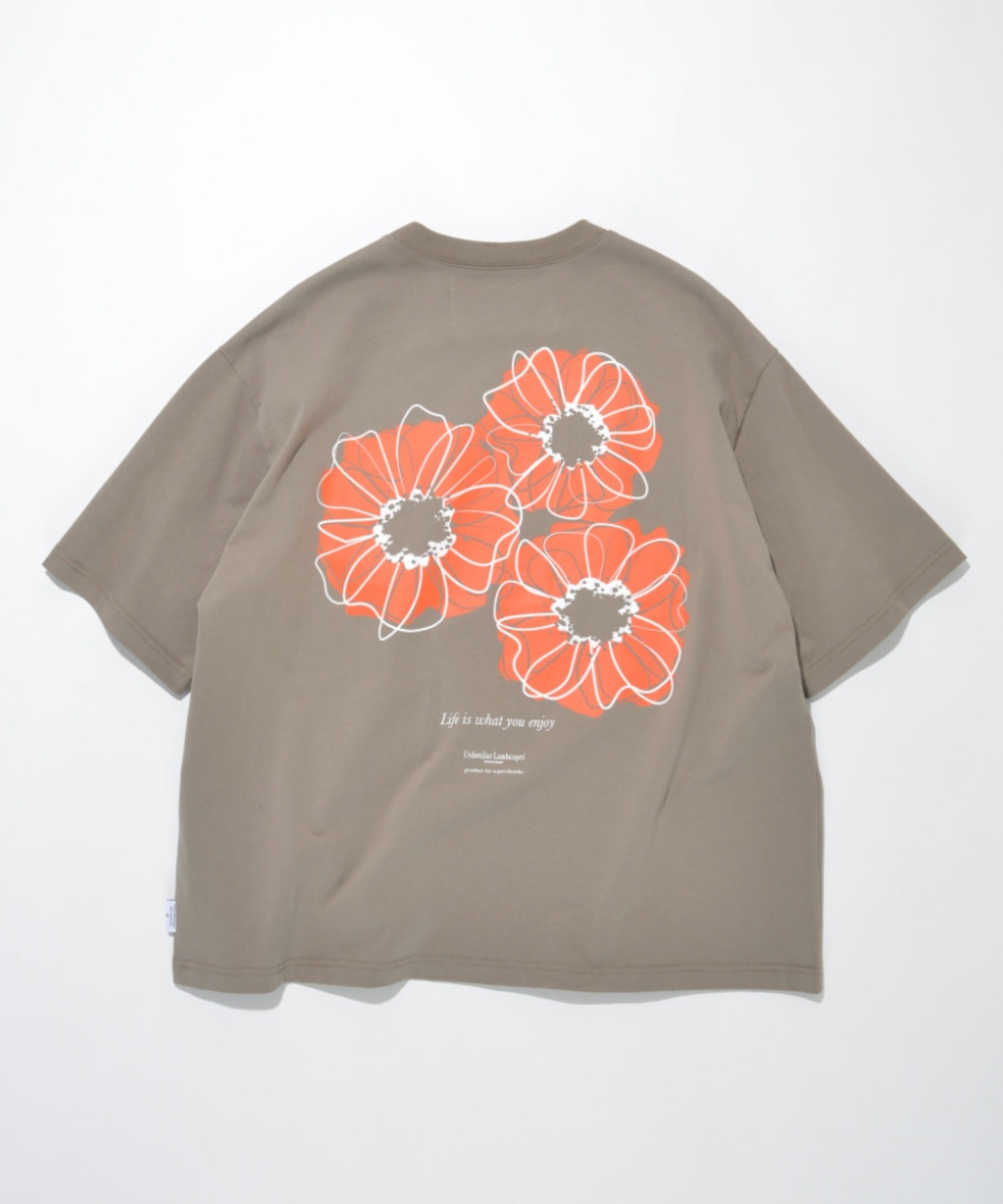”Bic flower" S/S T-shirt - khaki