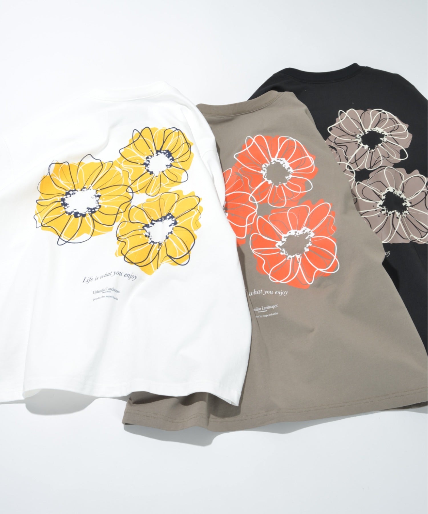 ”Bic flower" S/S T-shirt - khaki