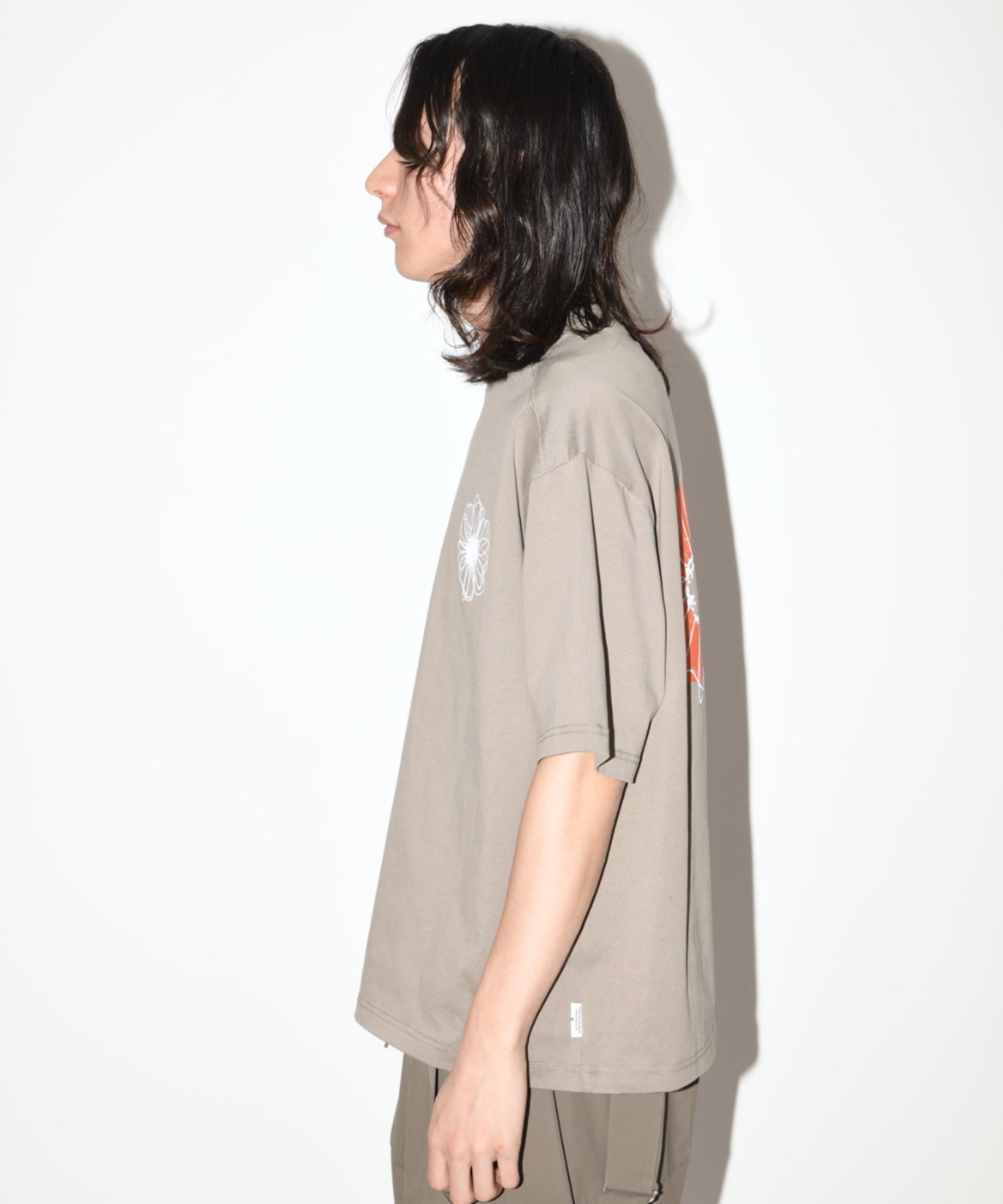 ”Bic flower" S/S T-shirt - khaki