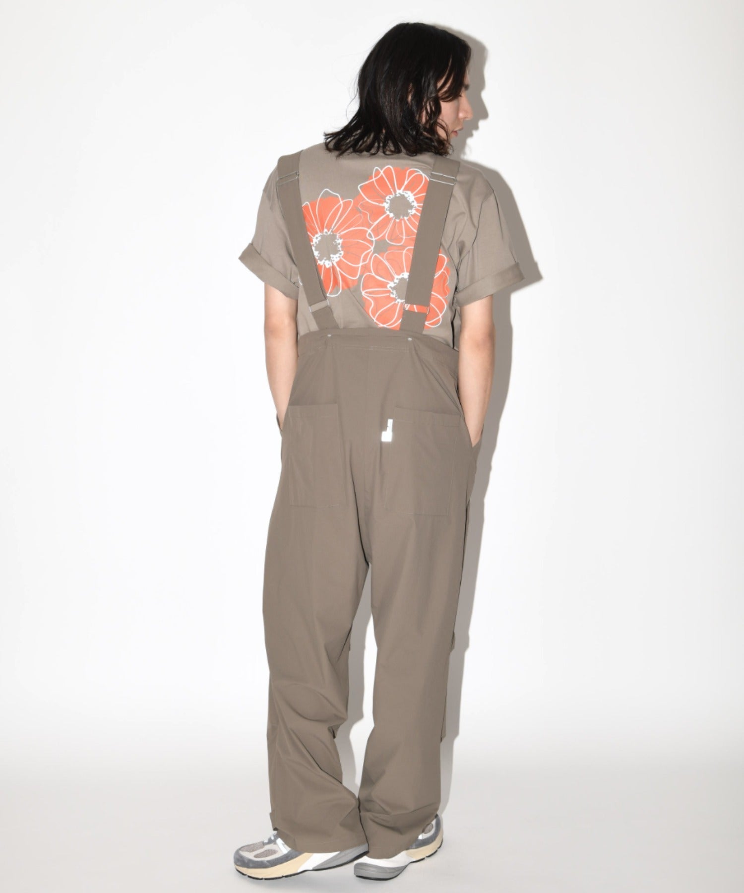 ”Bic flower" S/S T-shirt - khaki