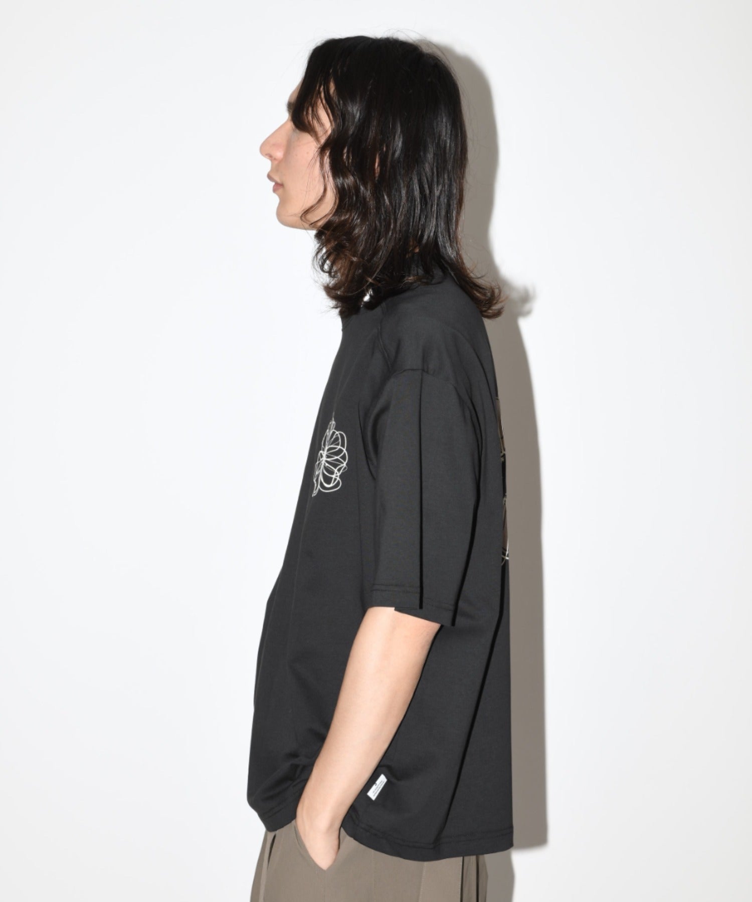 ”Bic flower" S/S T-shirt - khaki