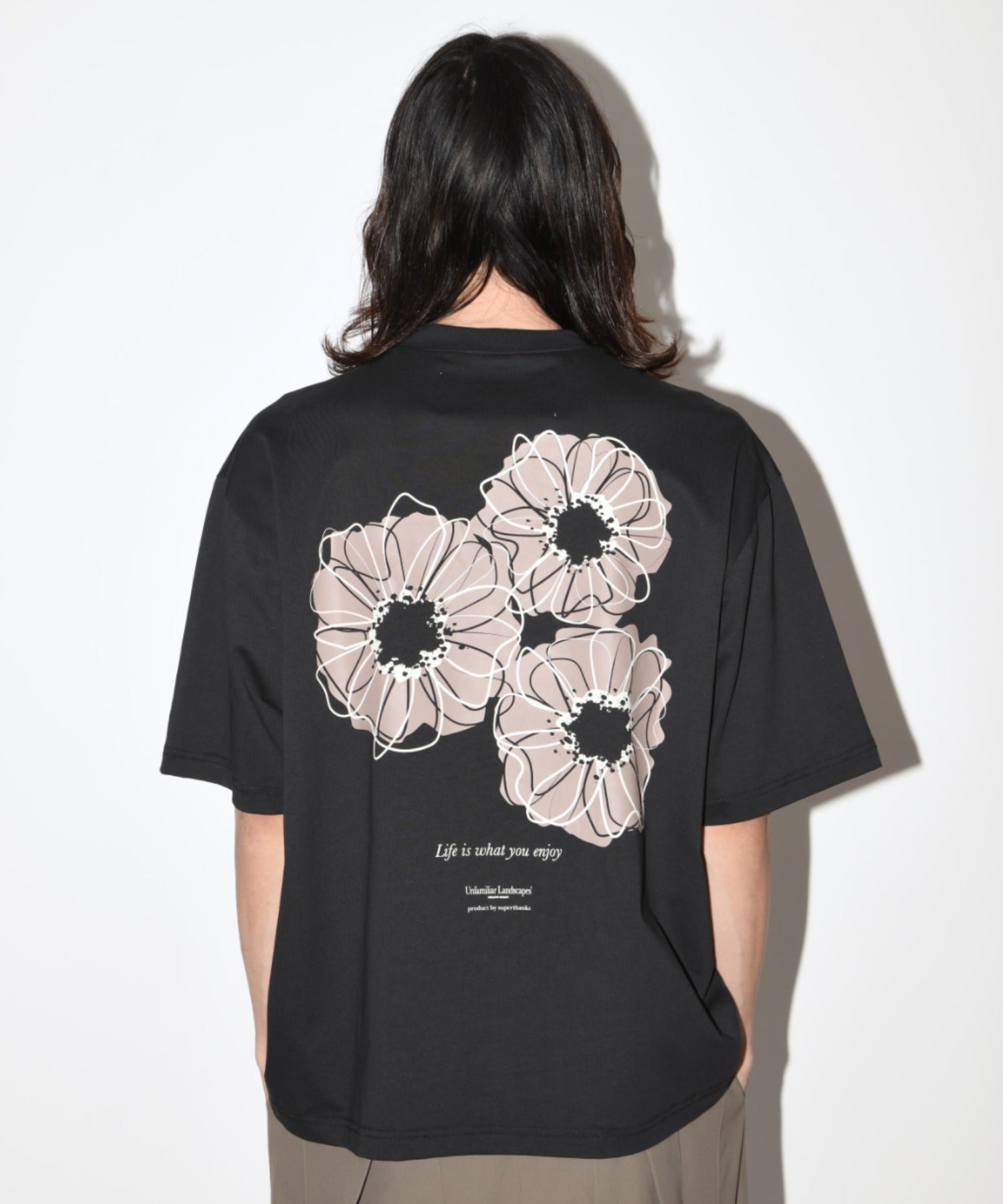 ”Bic flower" S/S T-shirt - khaki