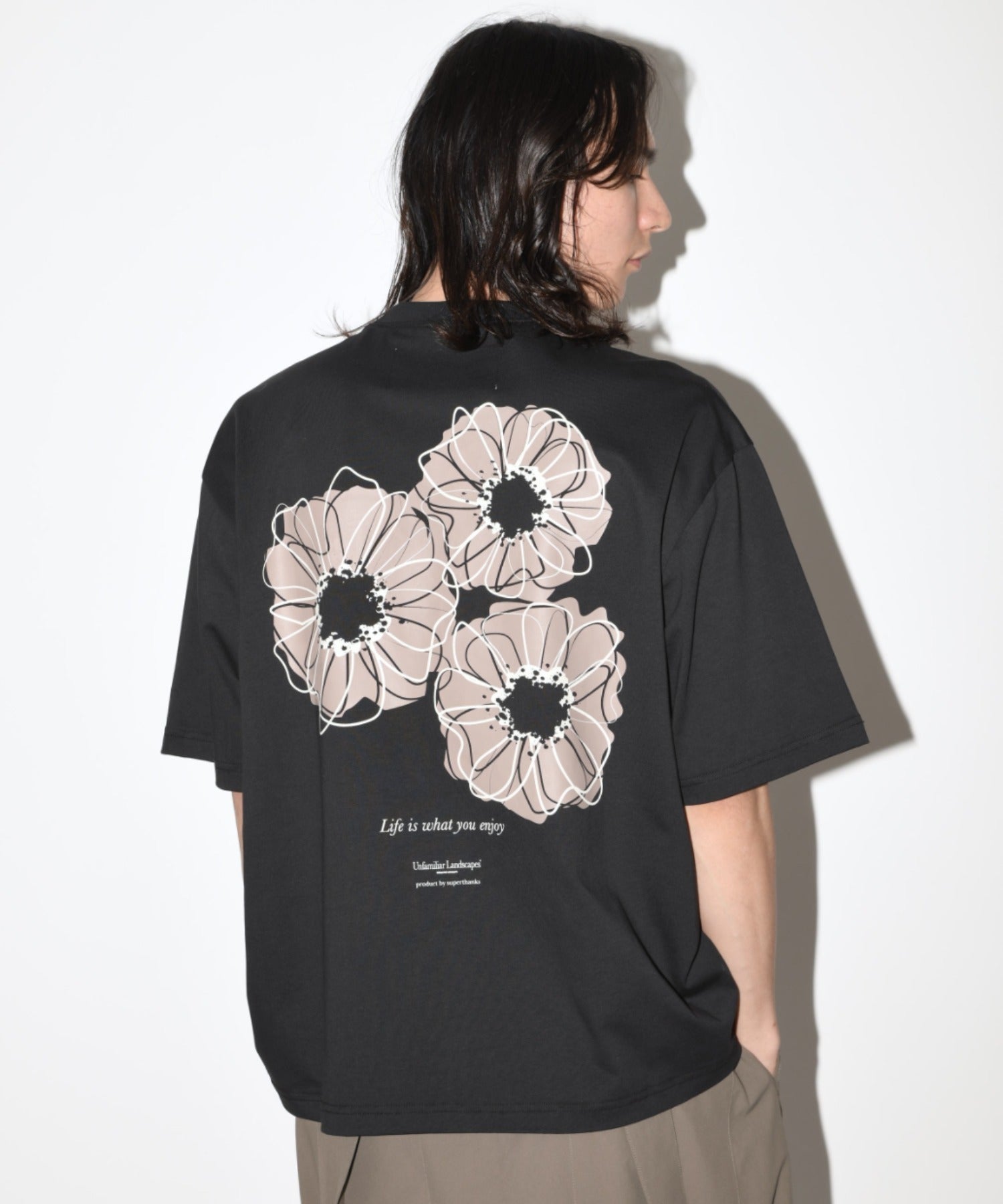 ”Bic flower" S/S T-shirt - khaki
