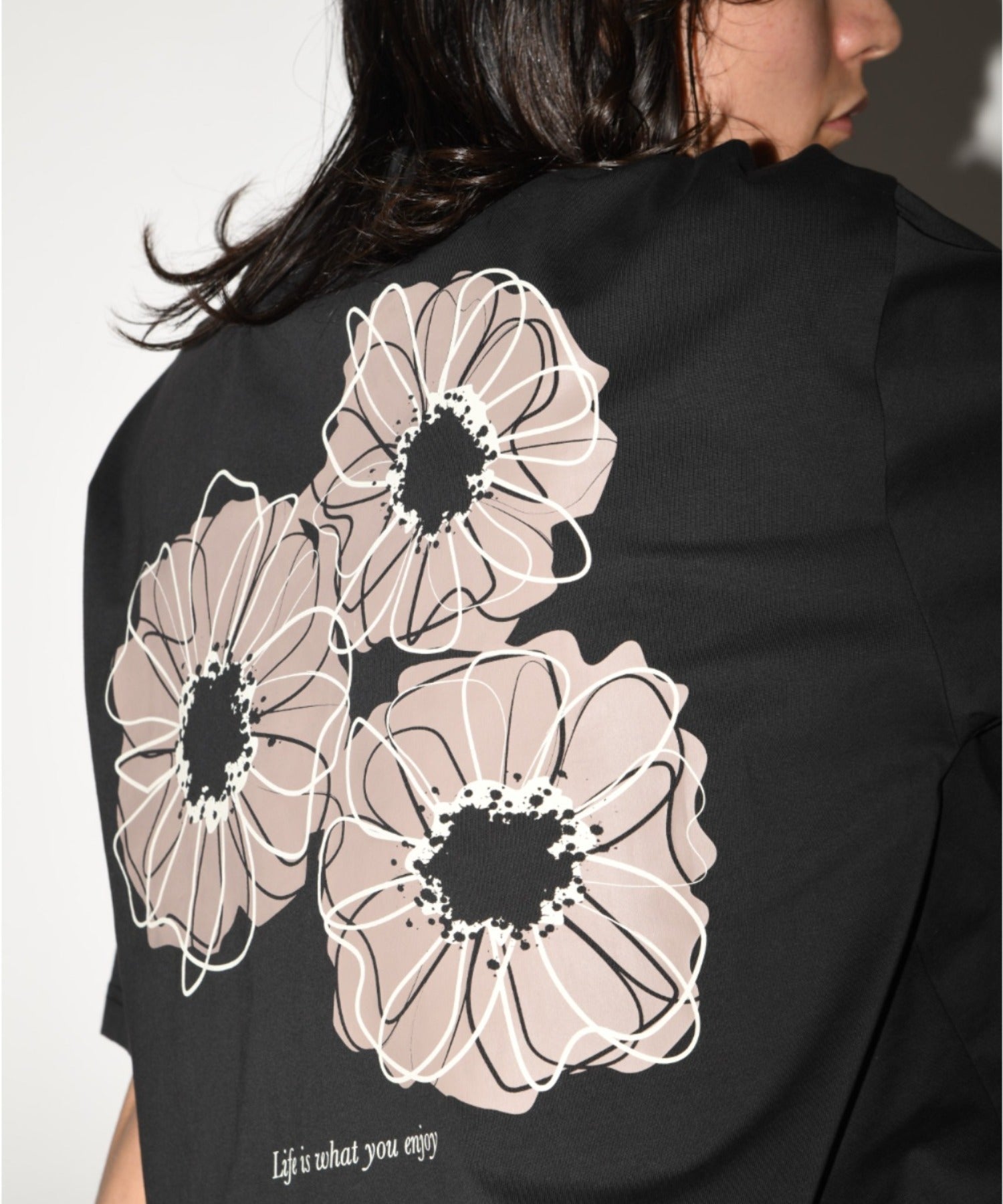 ”Bic flower" S/S T-shirt - black