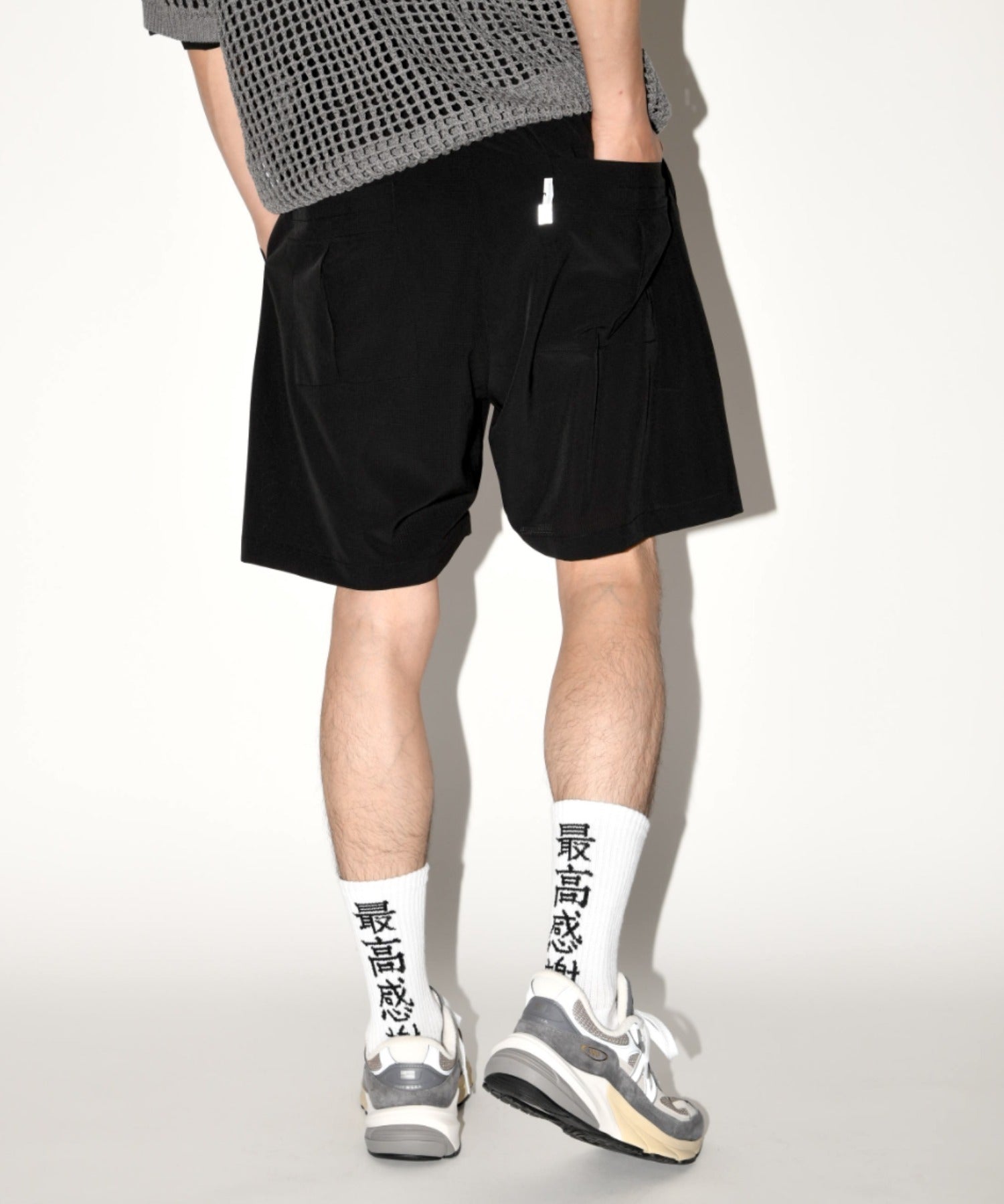 message 2-pack socks - line -black/white