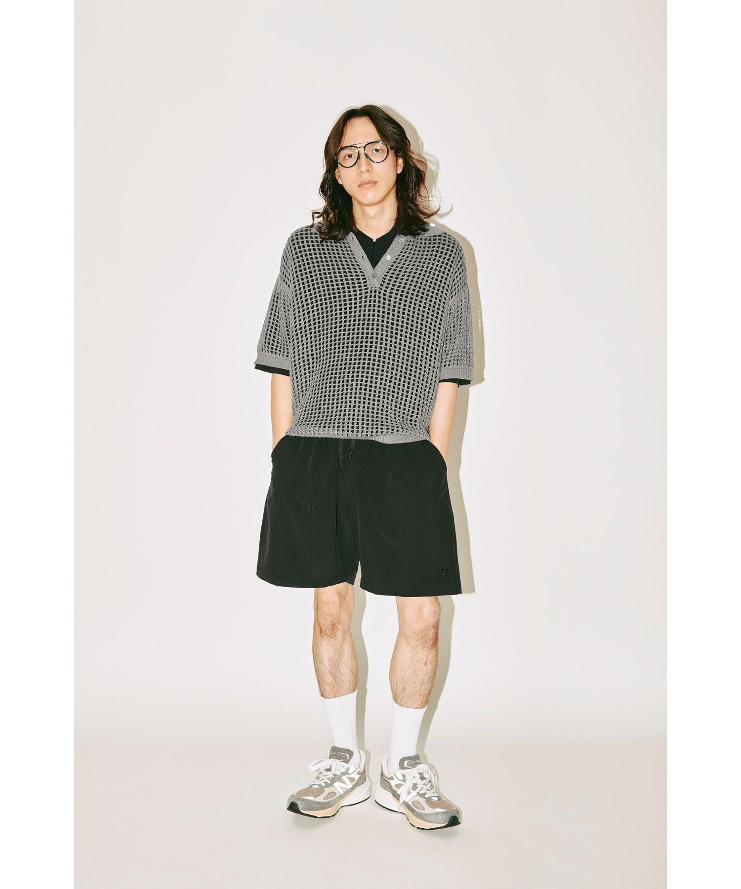message 2-pack socks - line -black/white