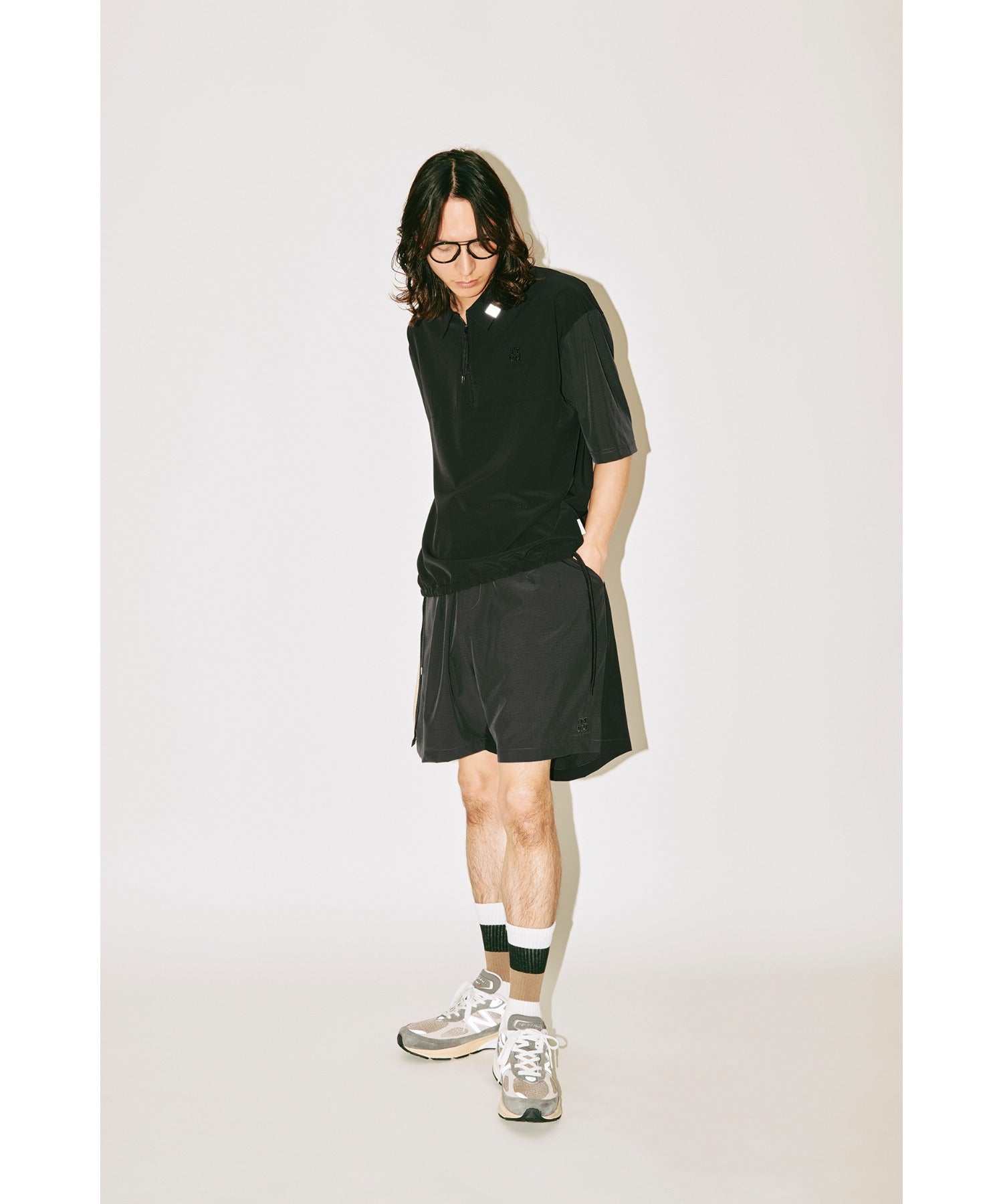 message 2-pack socks - line -black/white