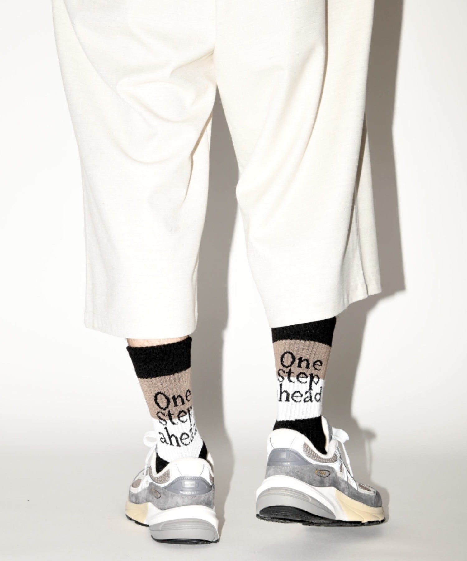 message 2-pack socks - line -black/white