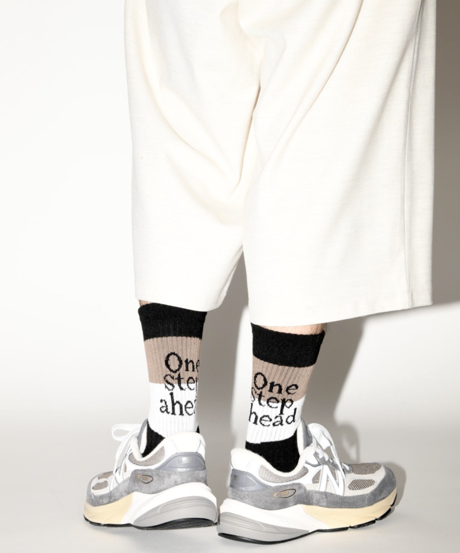 message 2-pack socks - line -black/white