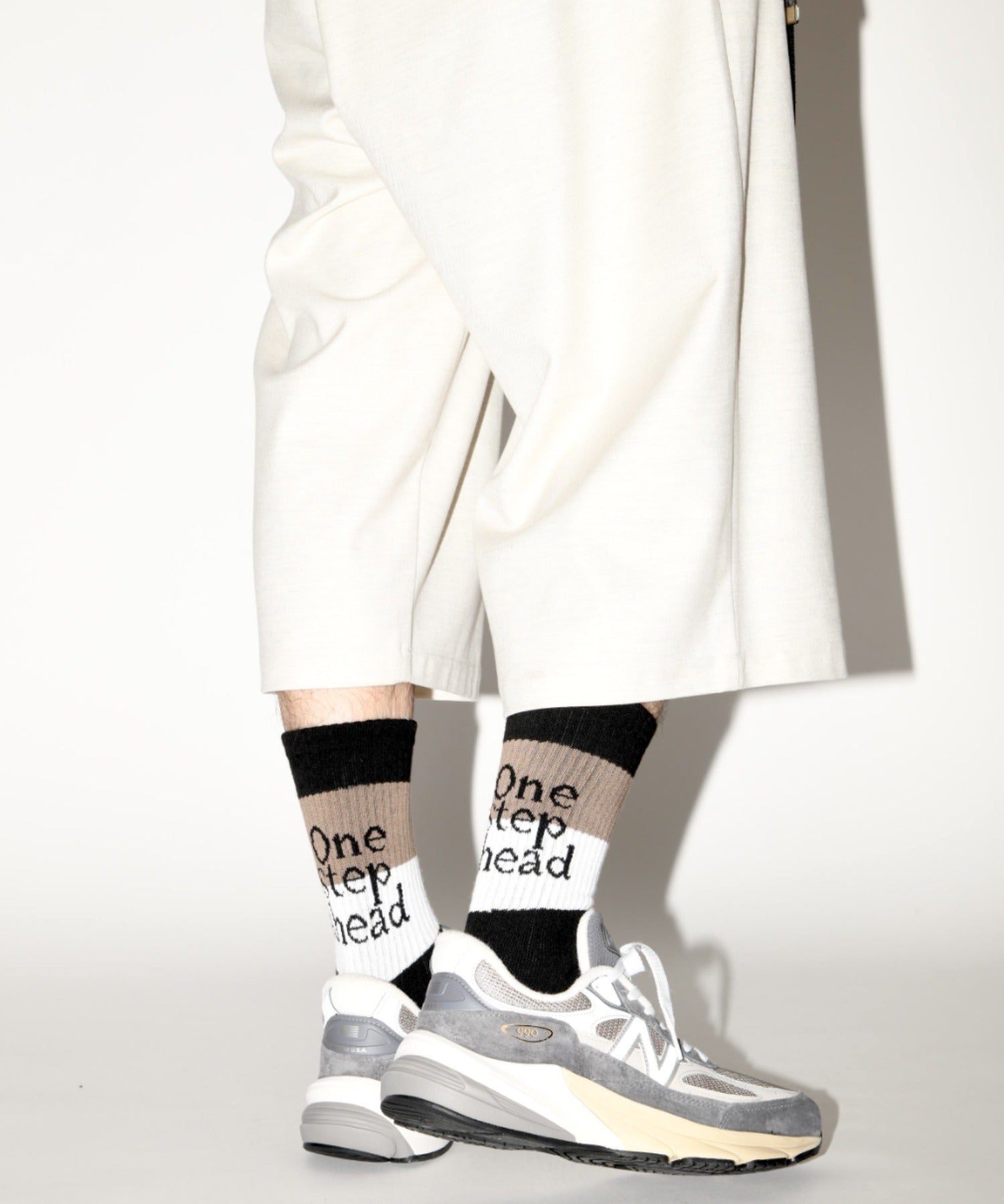 message 2-pack socks - line -black/white