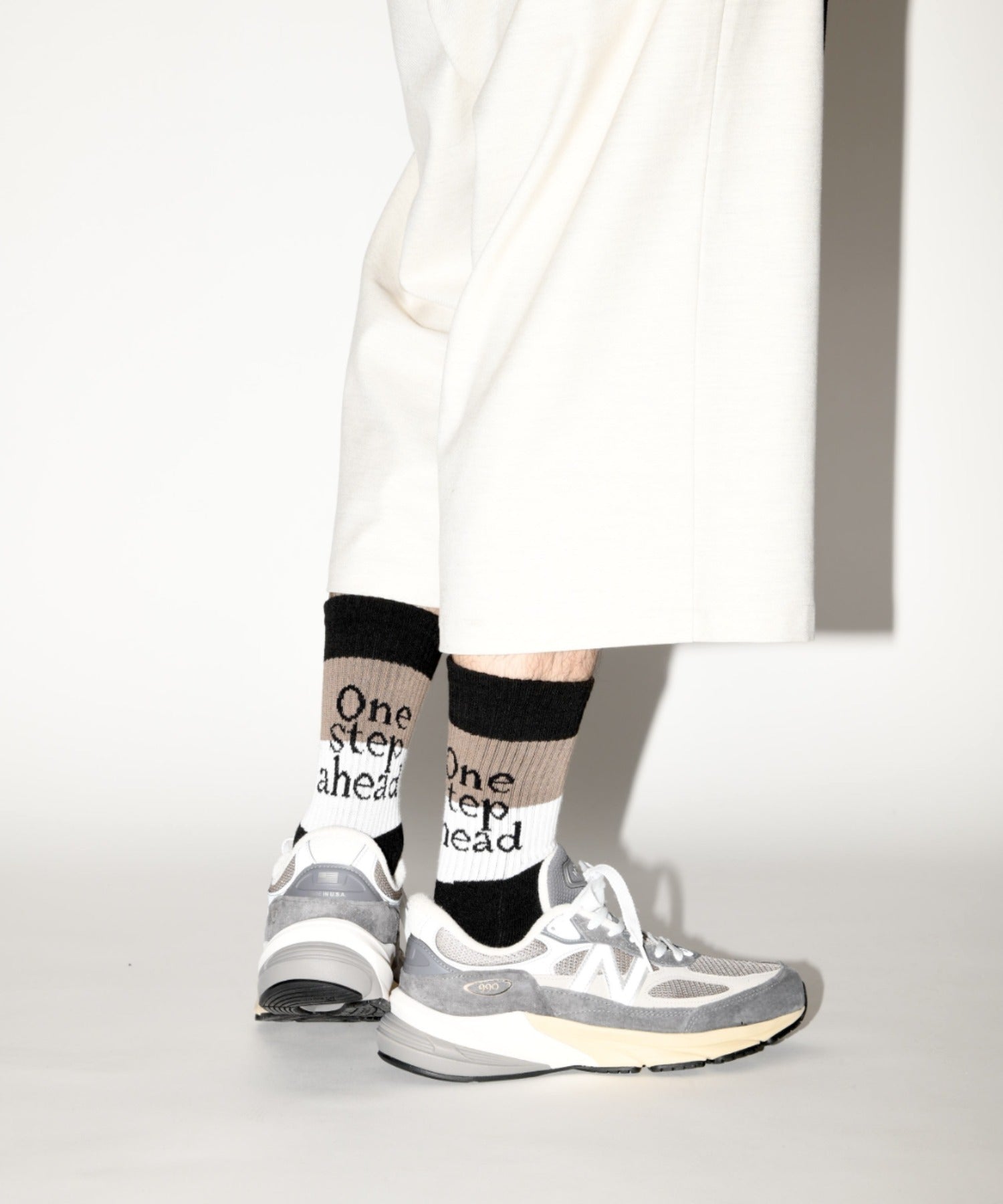 message 2-pack socks - line -black/white