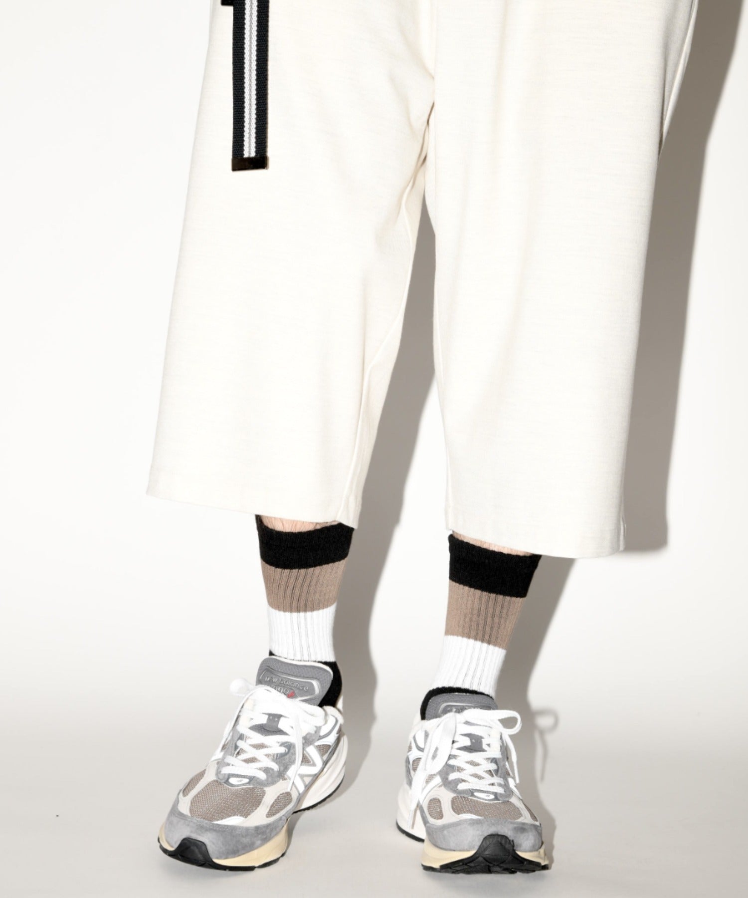 message 2-pack socks - line -black/white