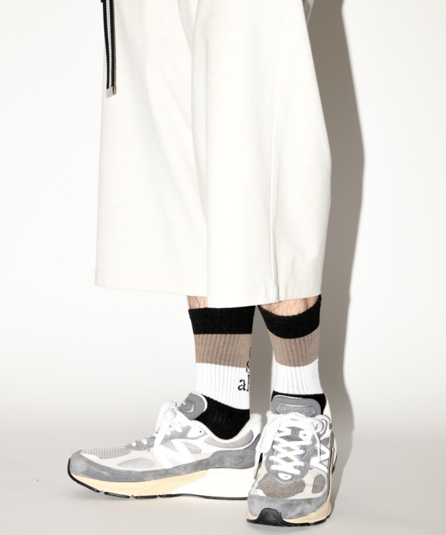 message 2-pack socks - line -black/white