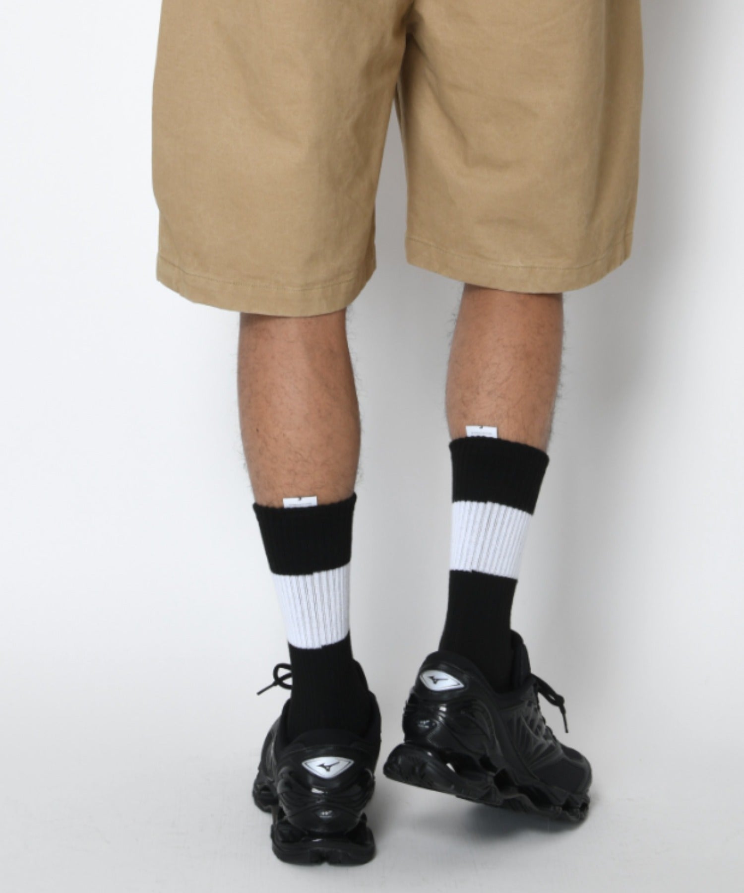 2-pack socks - 1line-white/black