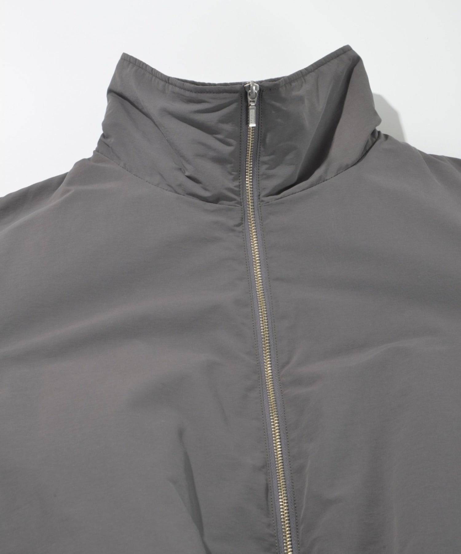 Zip-up Padded Short Jacket - greige