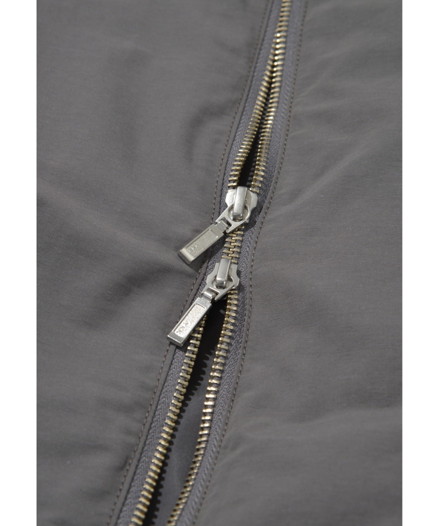 Zip-up Padded Short Jacket - c.gray