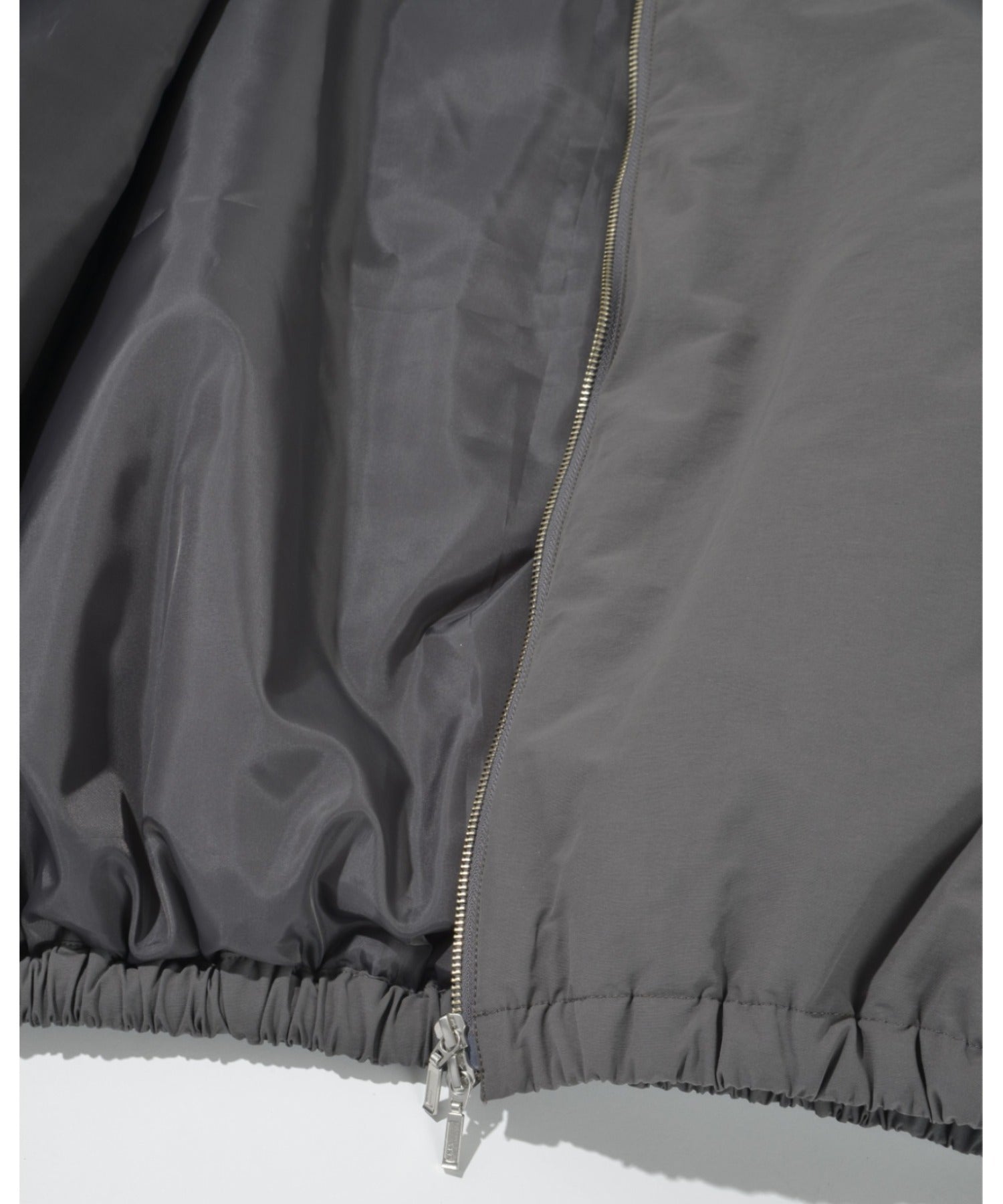 Zip-up Padded Short Jacket - c.gray