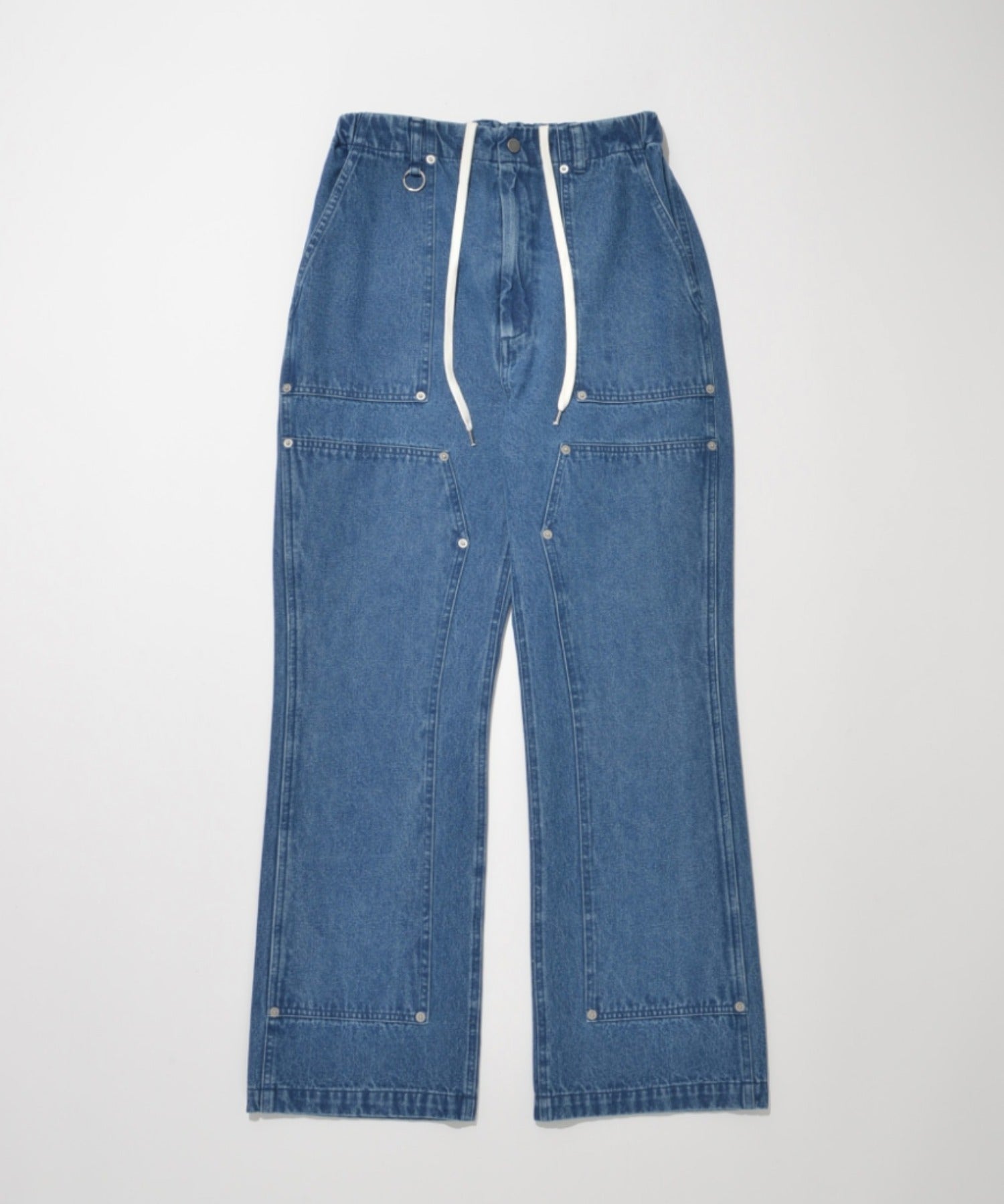 Double Knee Baker Pants- blue denim