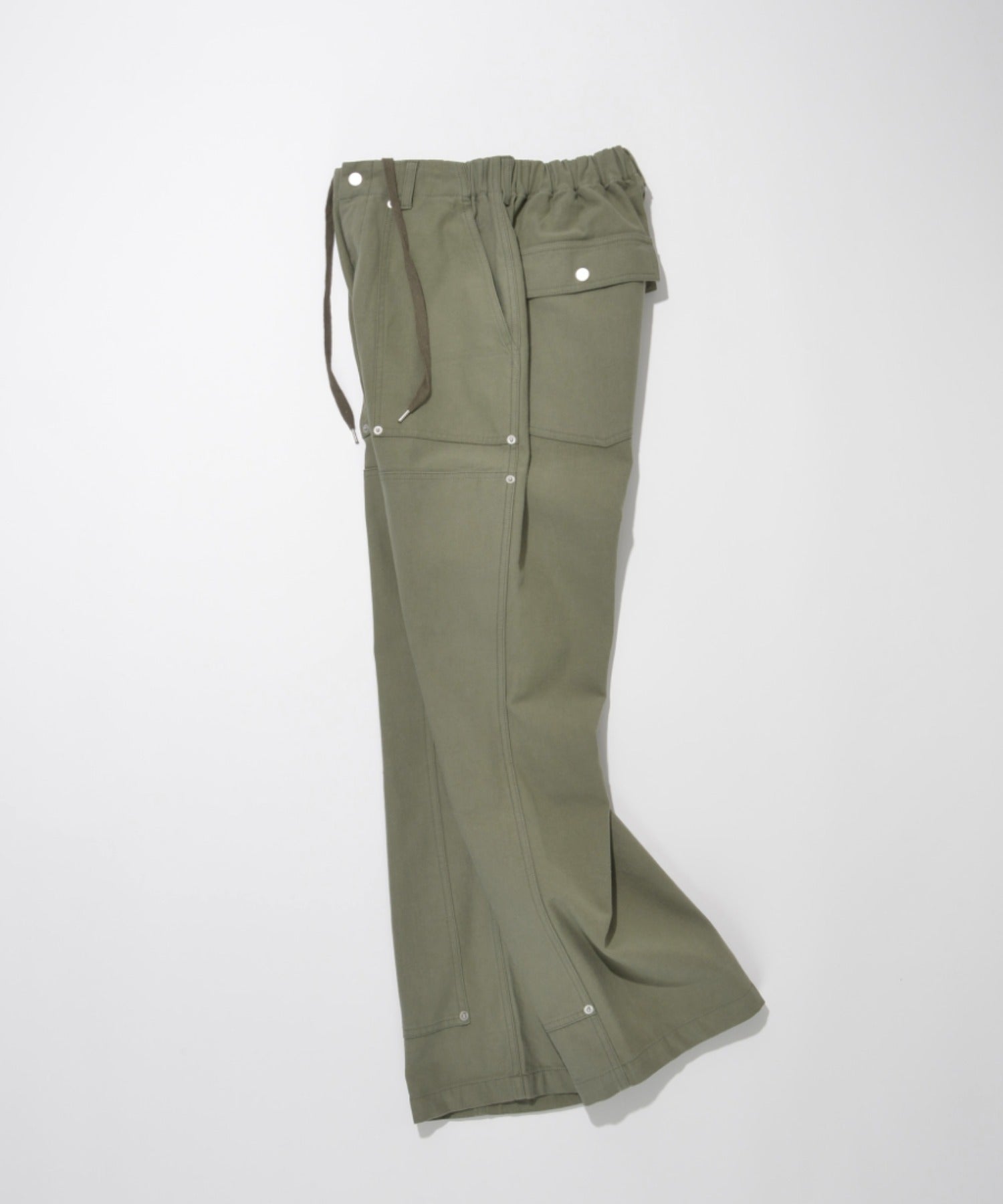 Double Knee Baker Pants - l.khaki backsatin