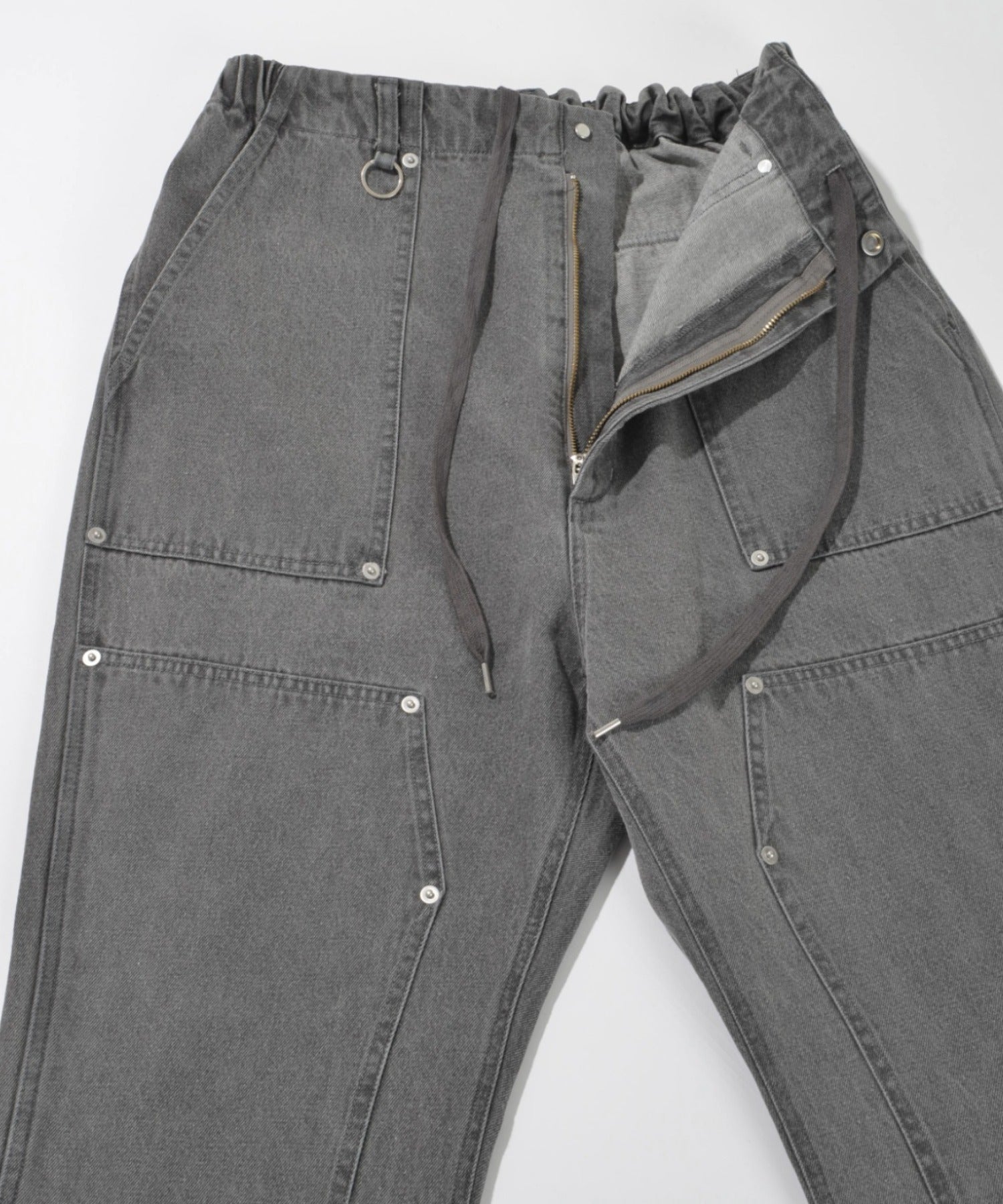 Double Knee Baker Pants- blue denim