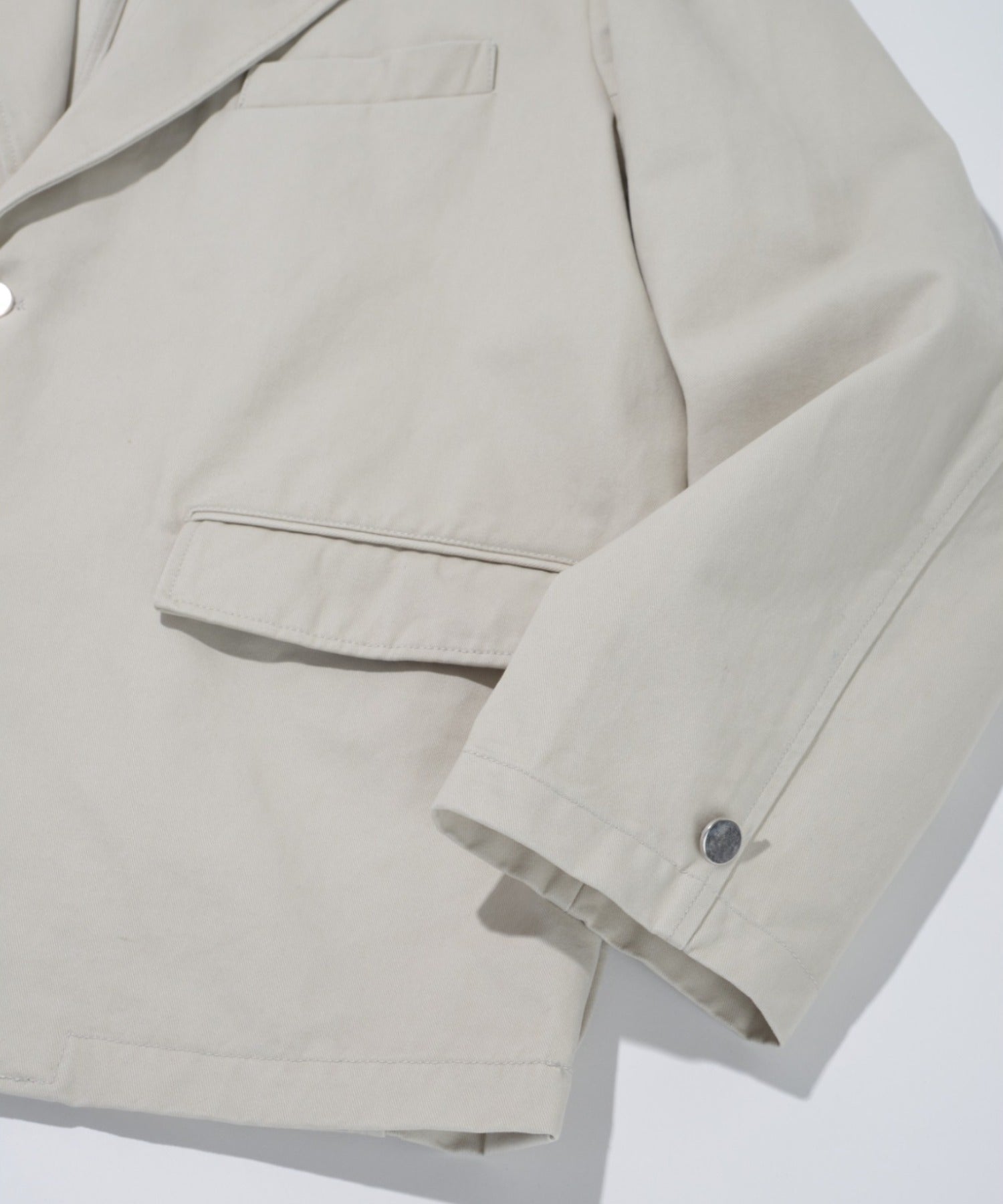 Pigment dyed Twill Jacket - ivory