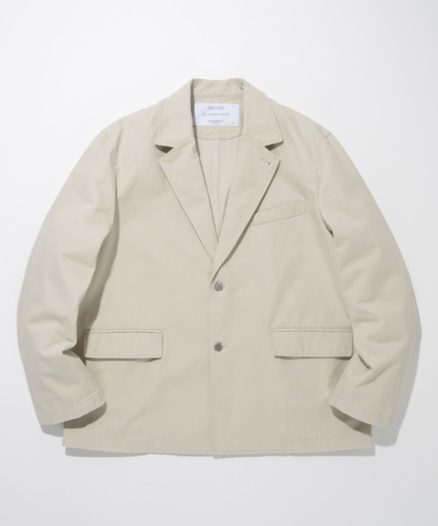 Pigment dyed Twill Jacket - ivory