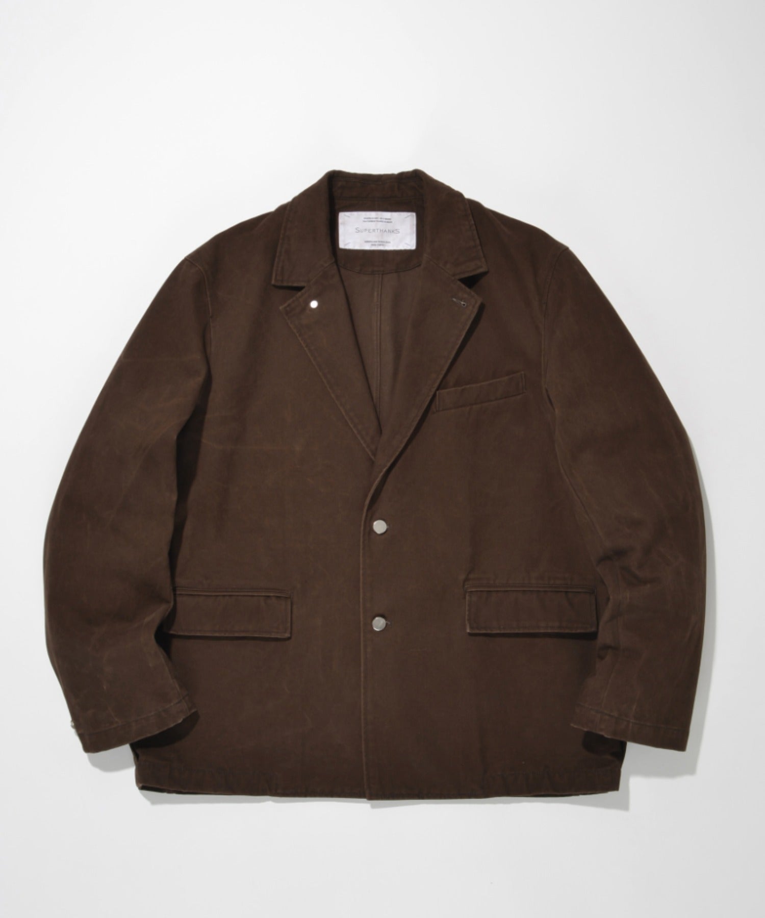 Pigment dyed Twill Jacket - brown