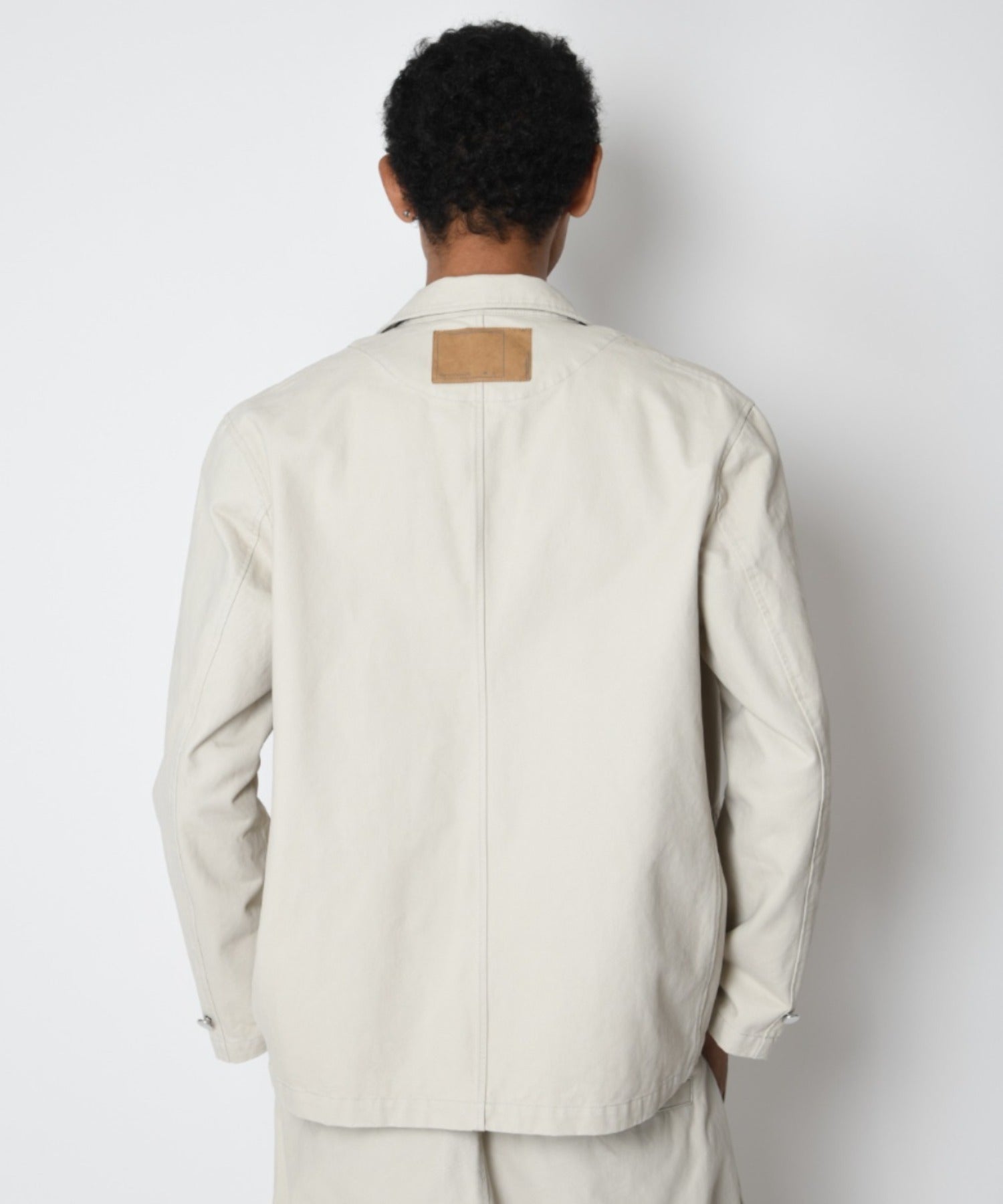 Pigment dyed Twill Jacket - ivory