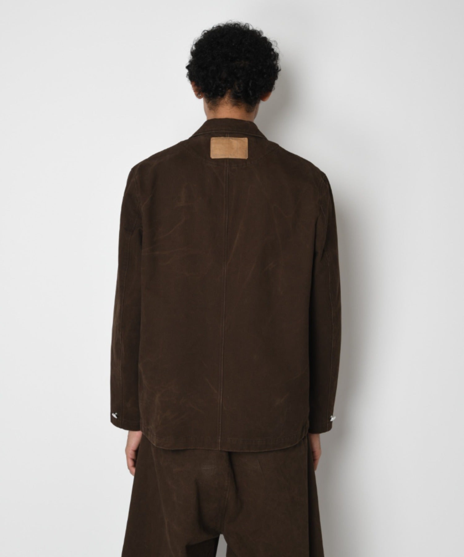 Pigment dyed Twill Jacket - brown