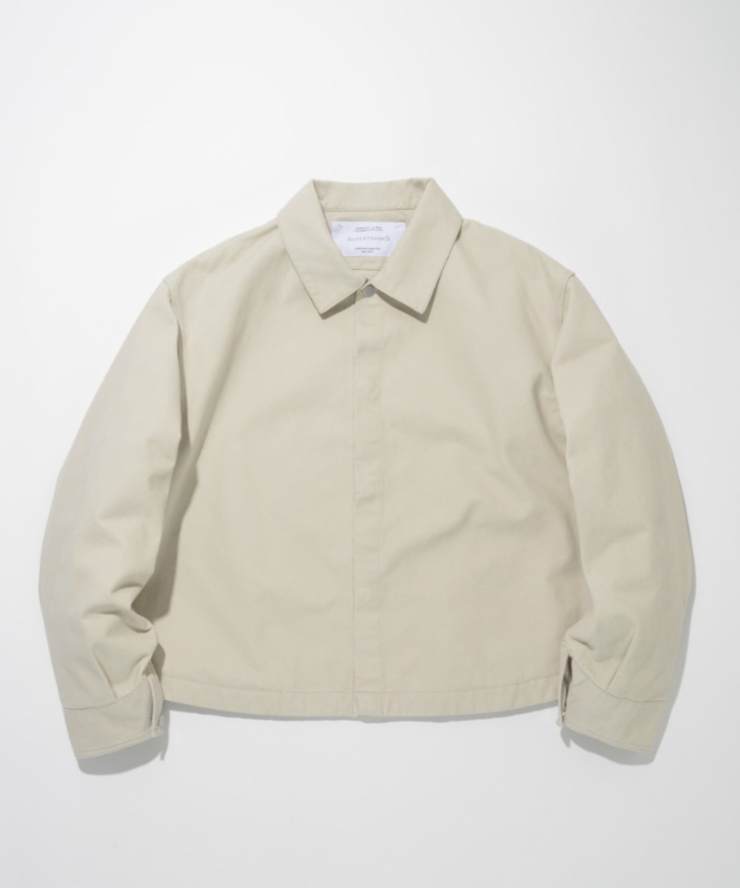 Pigment dyed Twill Shirt Jacket - ivory