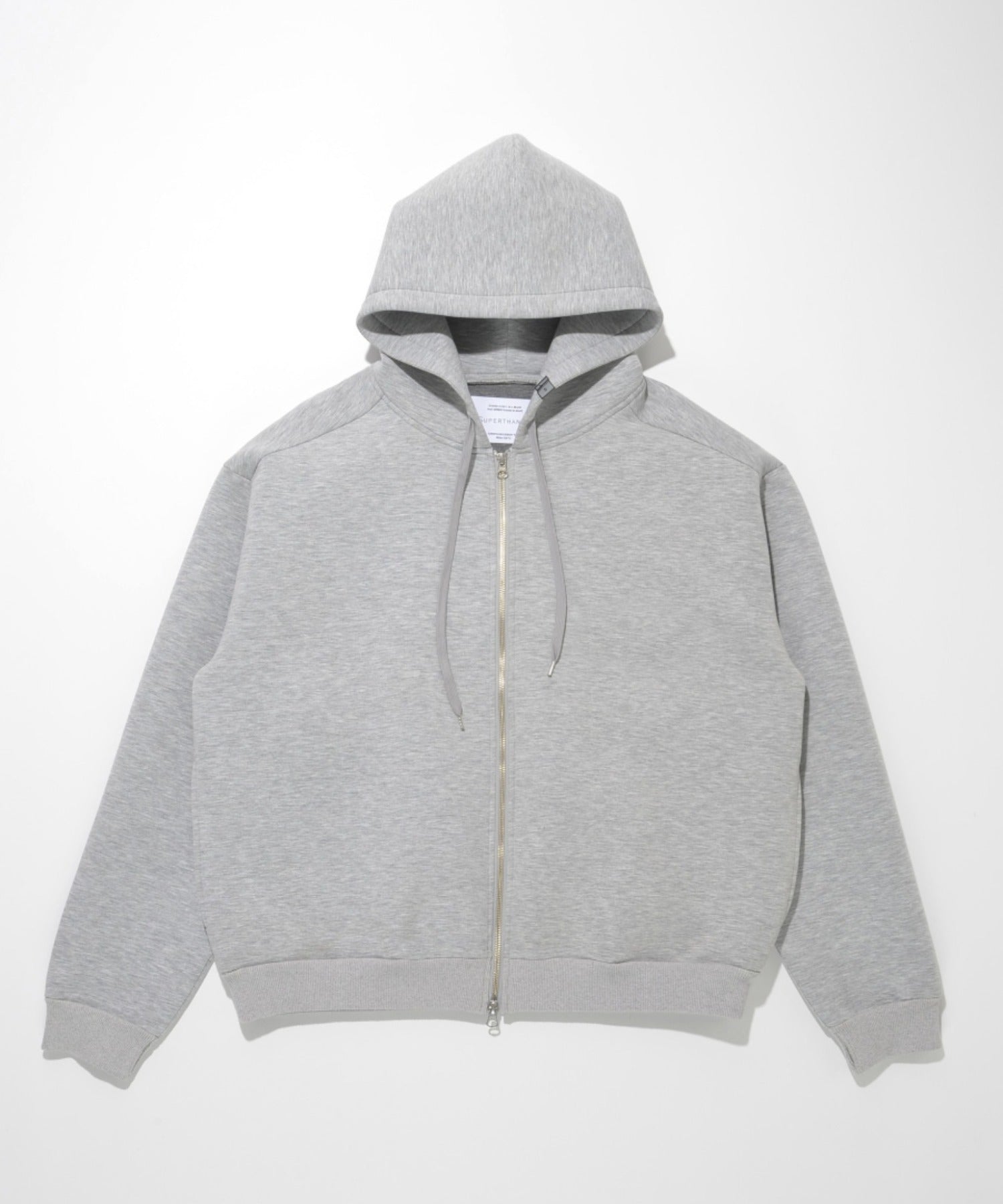 Double-knit Zip-Hoodie （無地） - ash gray
