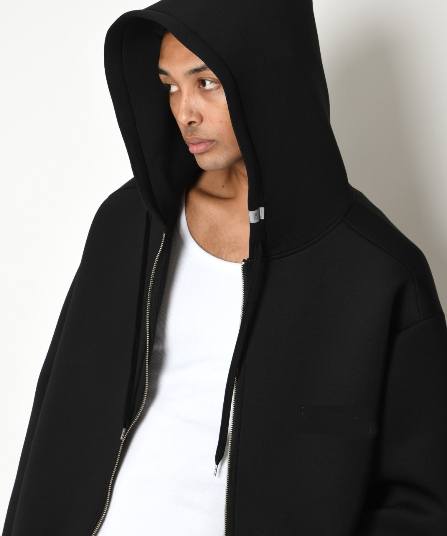 Double-knit Zip-Hoodie （無地） - ash gray