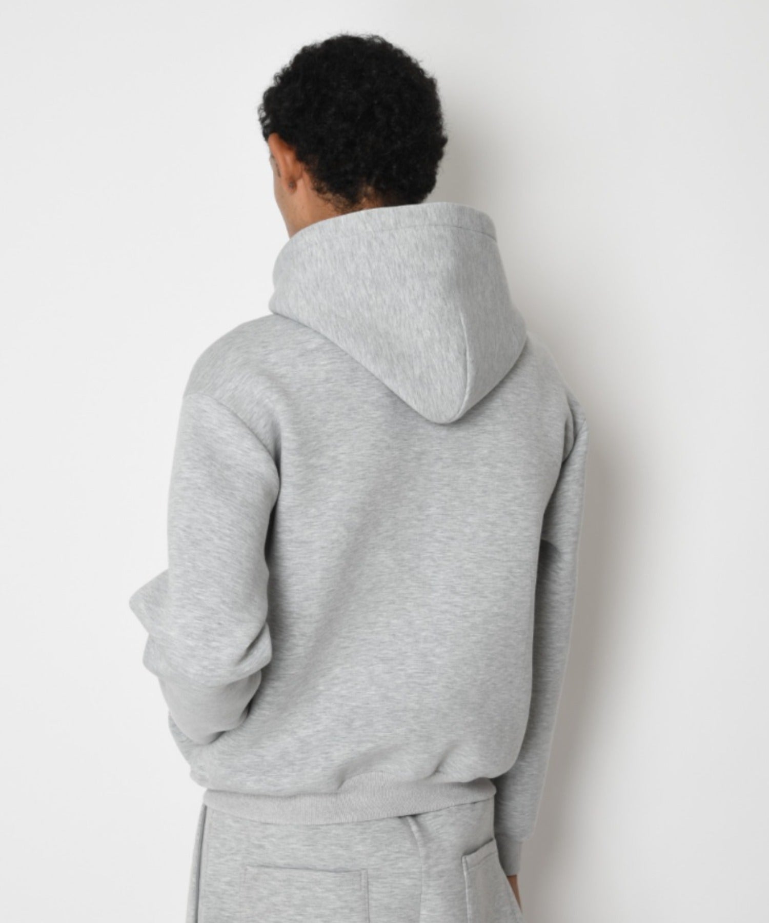 Double-knit Zip-Hoodie （無地） - ash gray