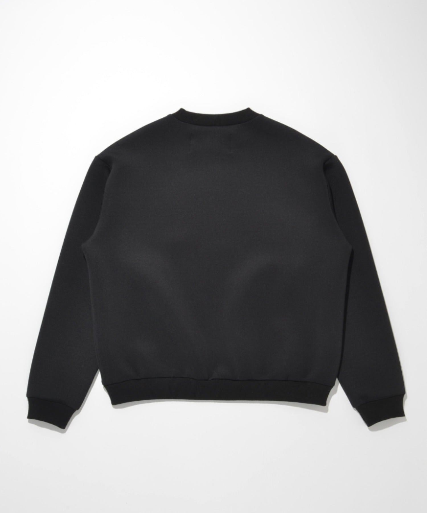 Double-knit Embroidery Crew-neck - ash c.gray