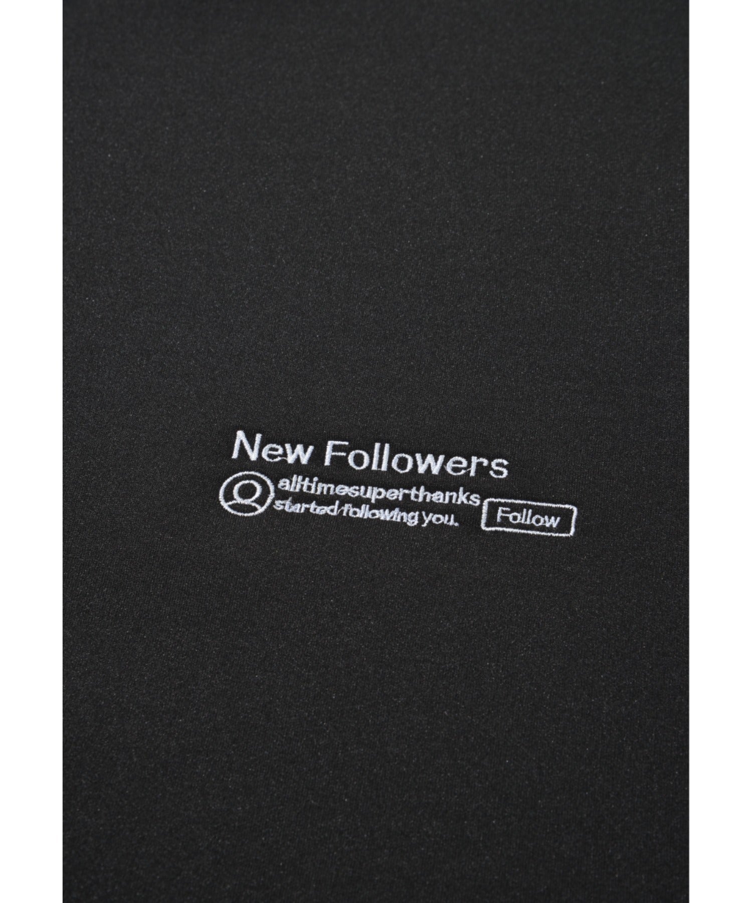 Double-knit Embroidery Crew-neck - ash c.gray