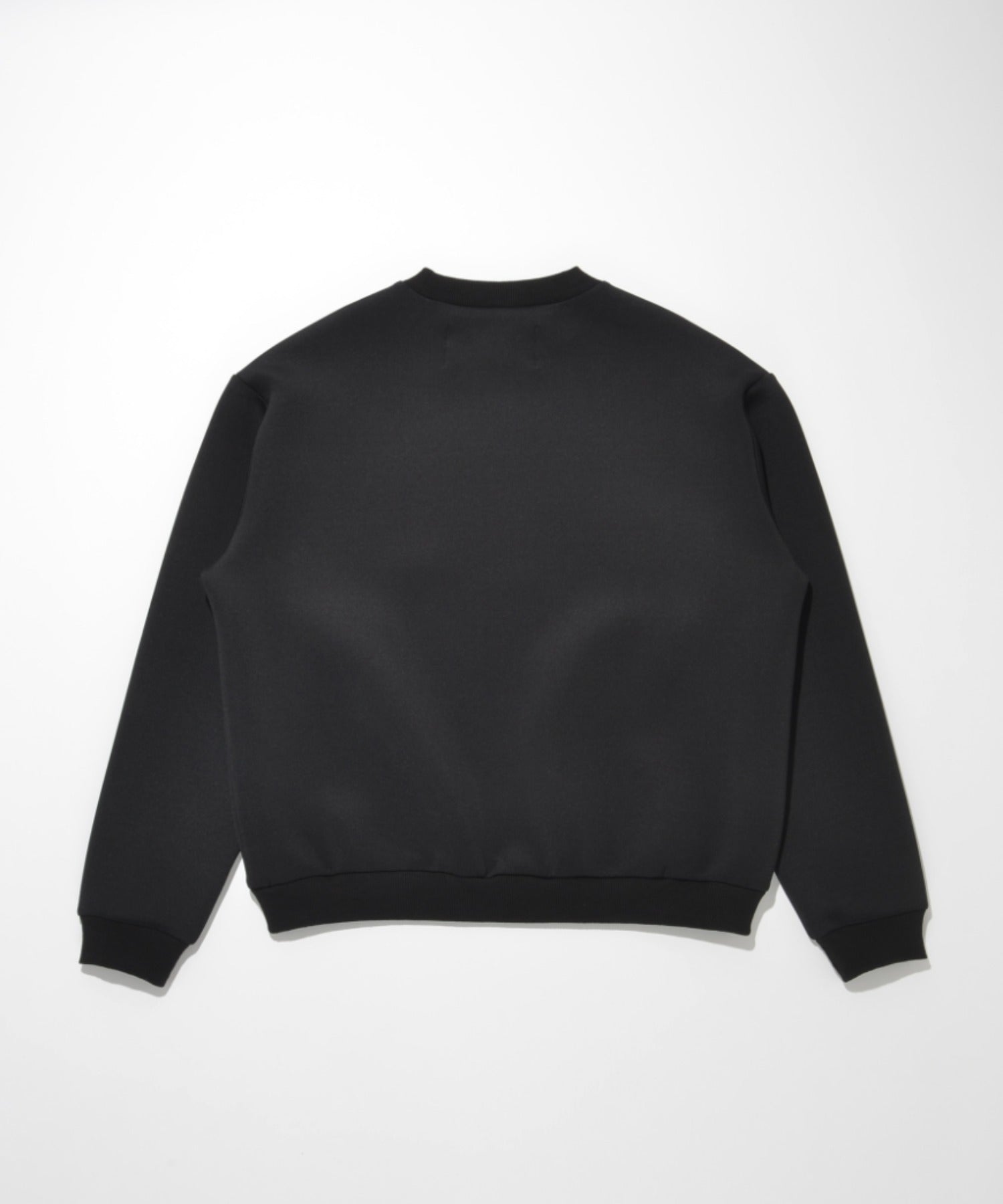 Double-knit Crew-neck （無地） - black