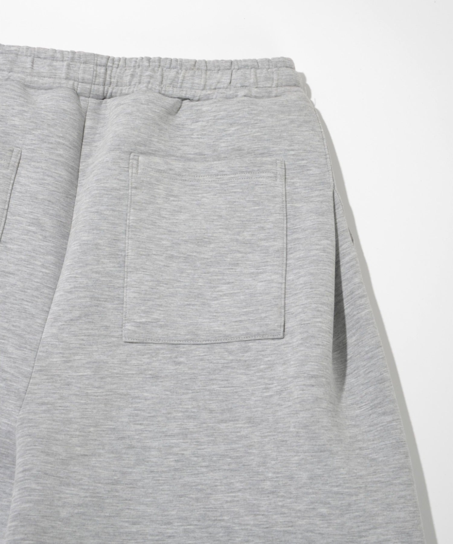 Double-knit Side-tuck Wide Pants （無地） - ash c.gray