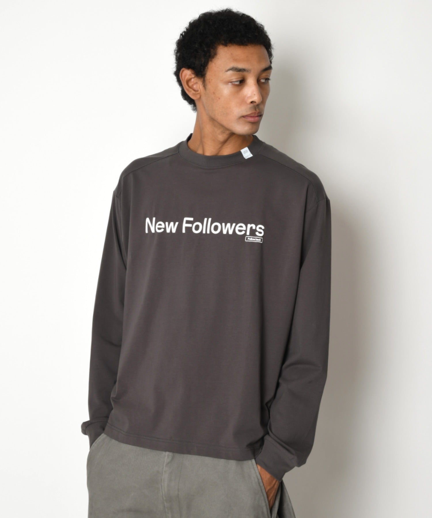 SBY Print L/S T-shirt - white