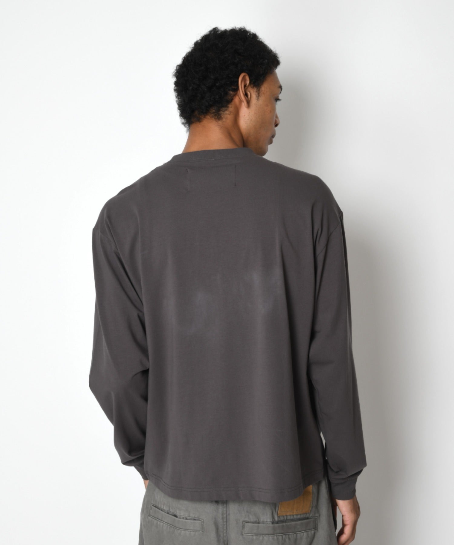 SBY Print L/S T-shirt - black