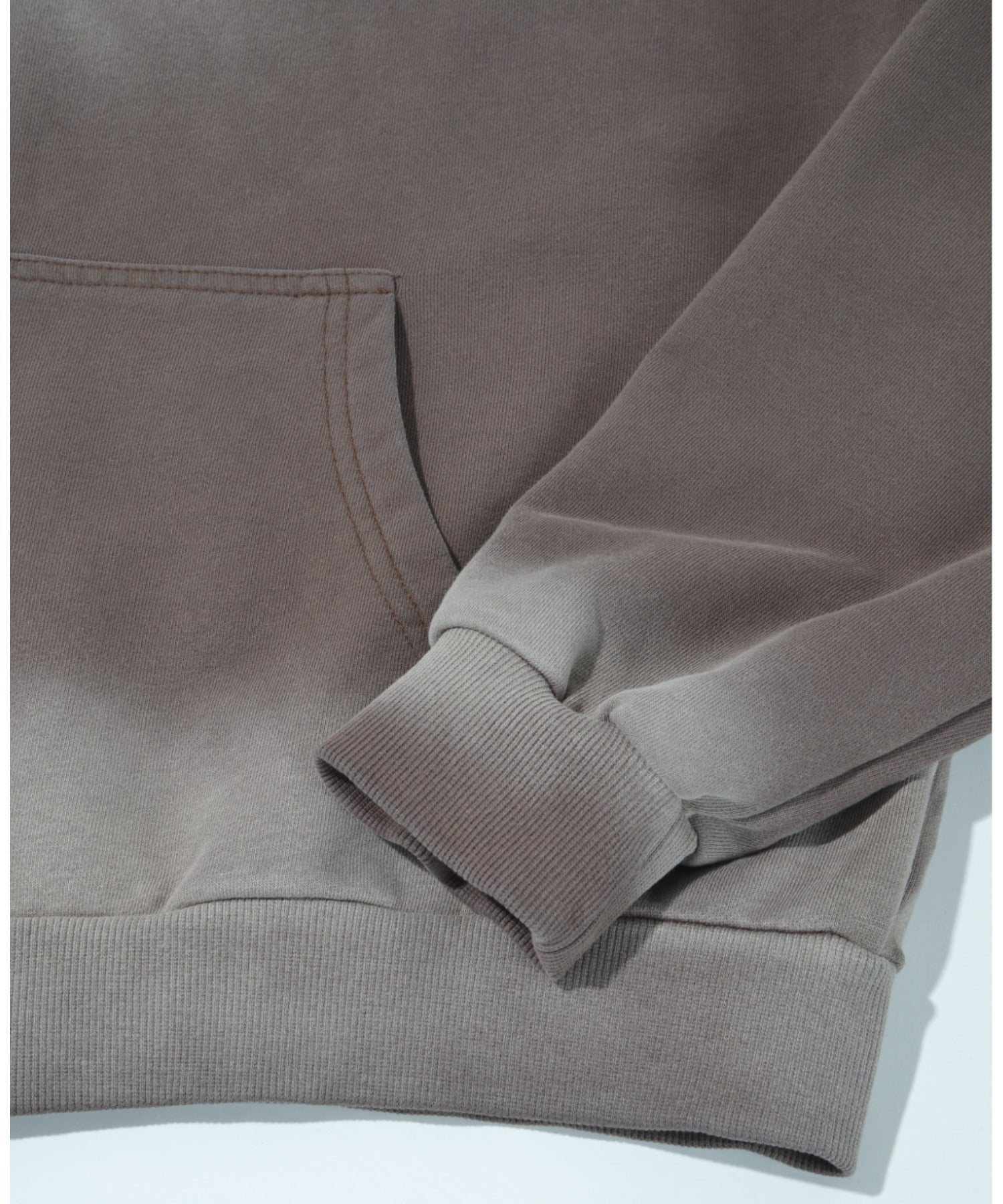 Sun faded Zip-Hoodie Sweat - black