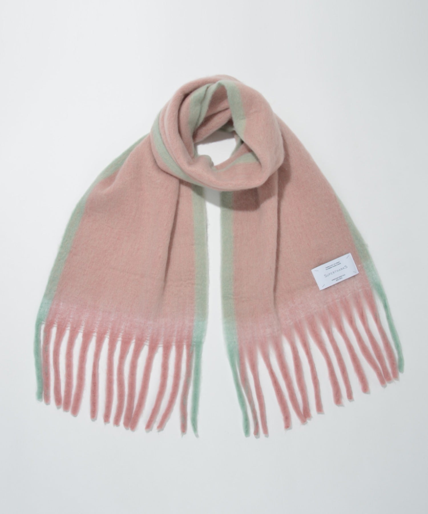Big muffler(Multi tone)  - l.pink/emerald