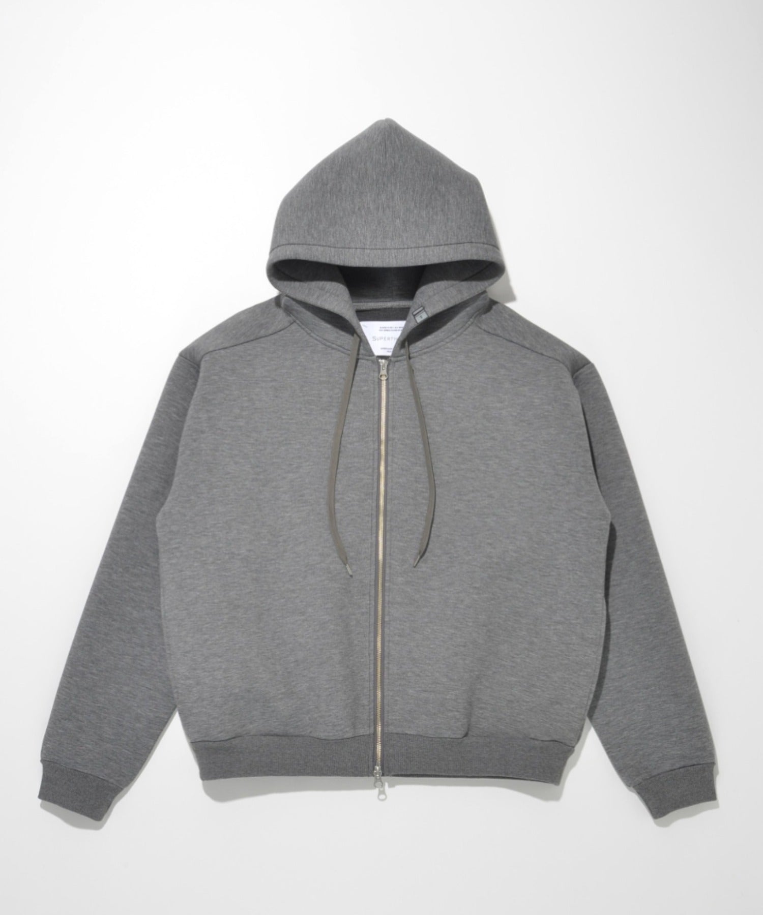 Double-knit Zip-Hoodie （無地） - ash c.gray