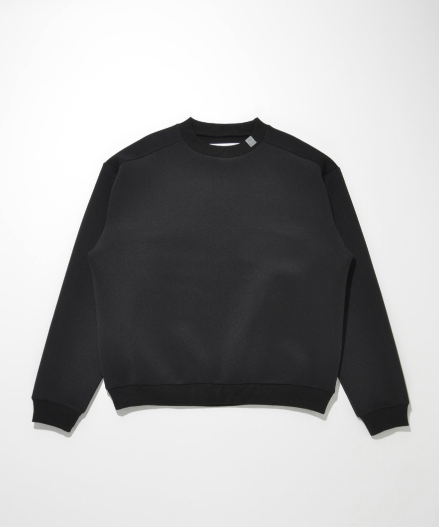 Double-knit Crew-neck （無地） - black
