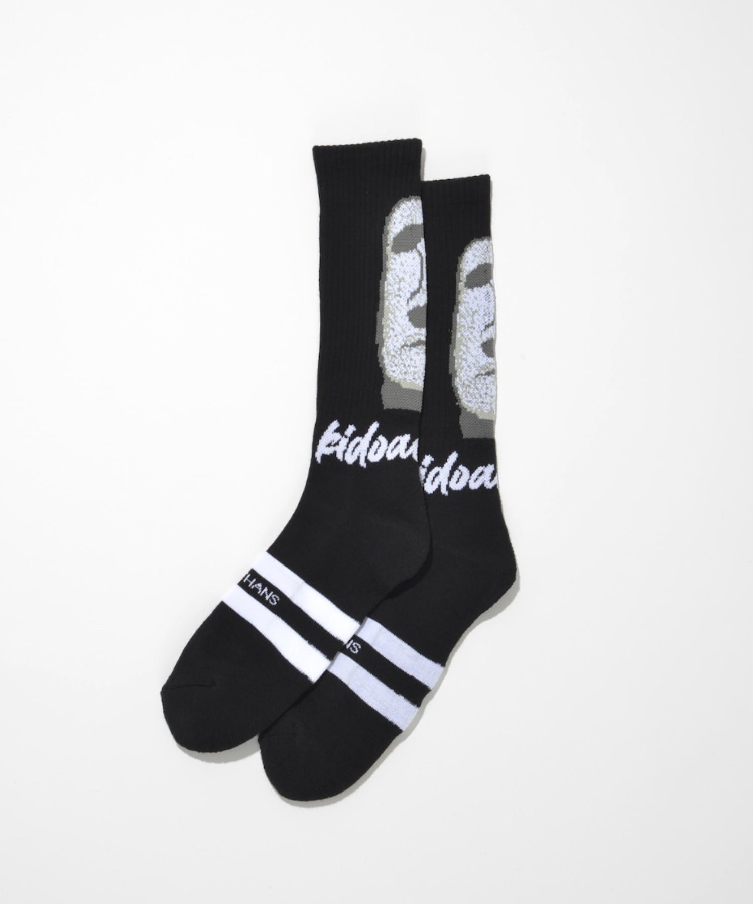"kidoairaku"High-socks - black