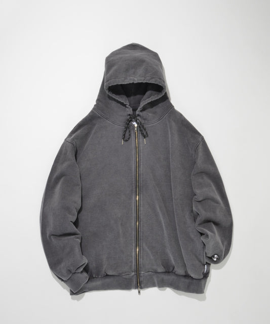 Zip sweat hoodie - black