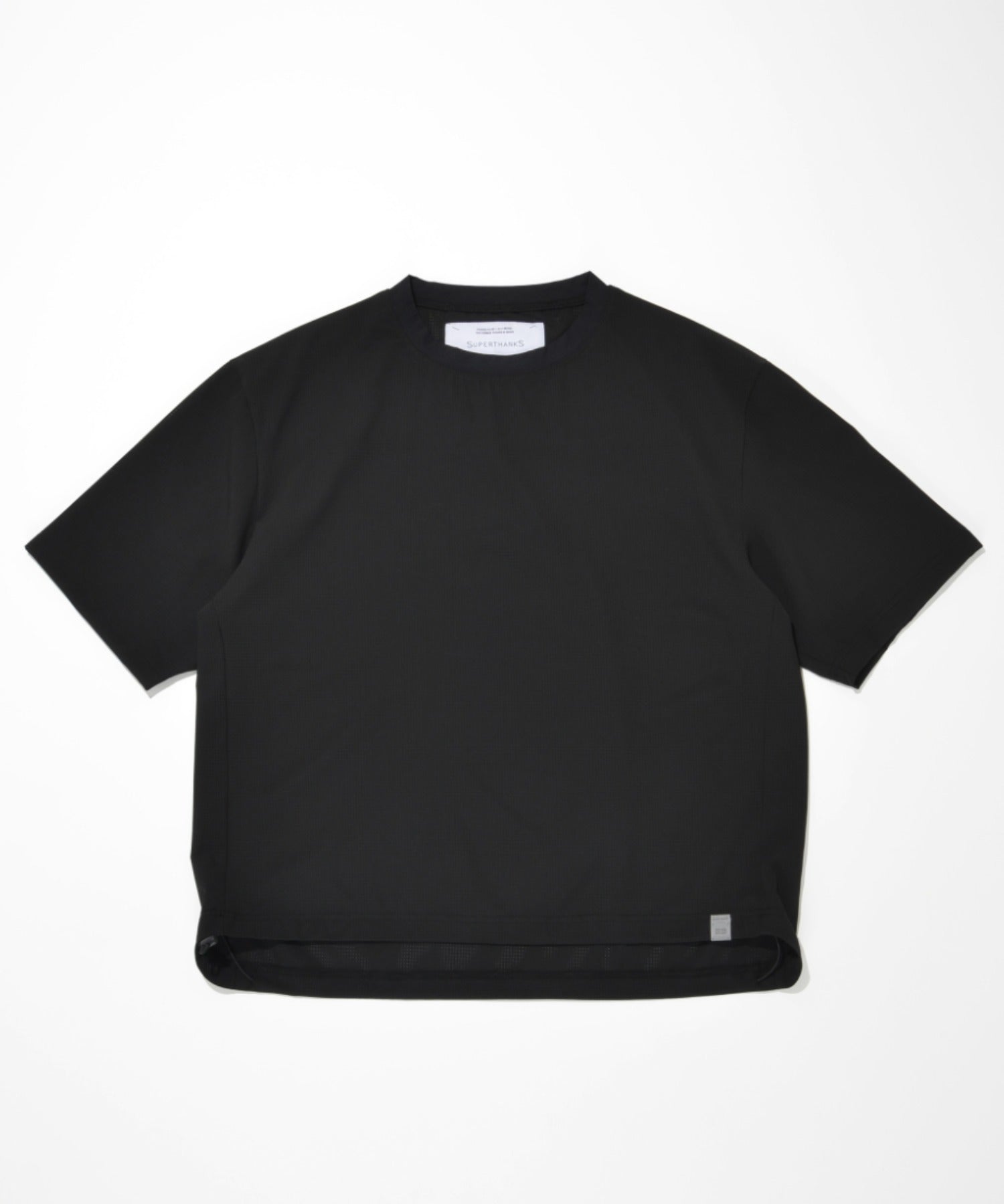 Technical S/S crew-neck - black