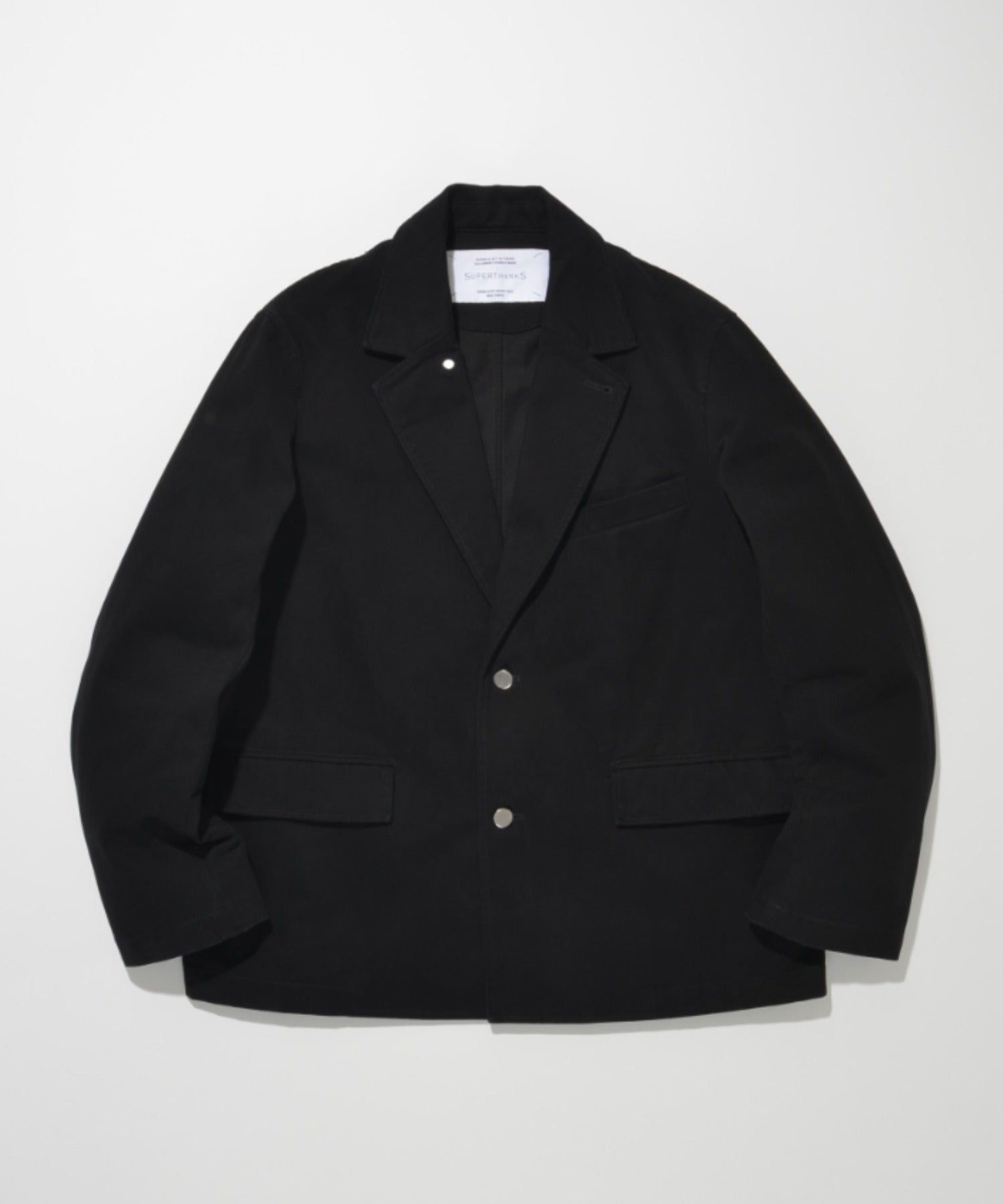 Pigment dyed Twill Jacket - black