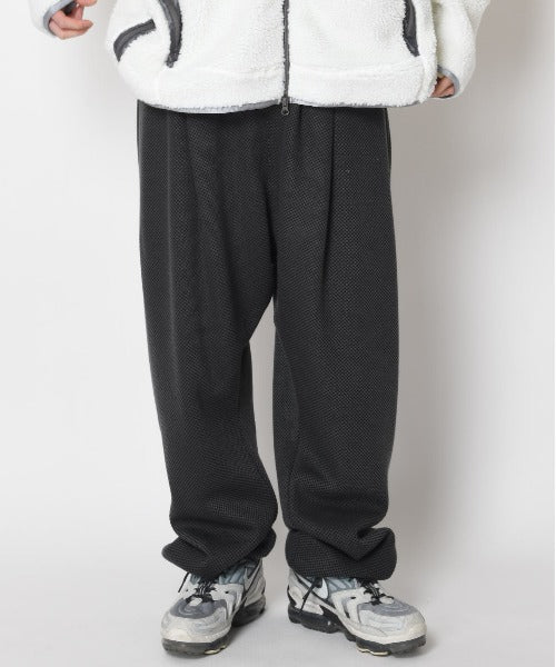 Wide knitted trousers (Double face - c.gray