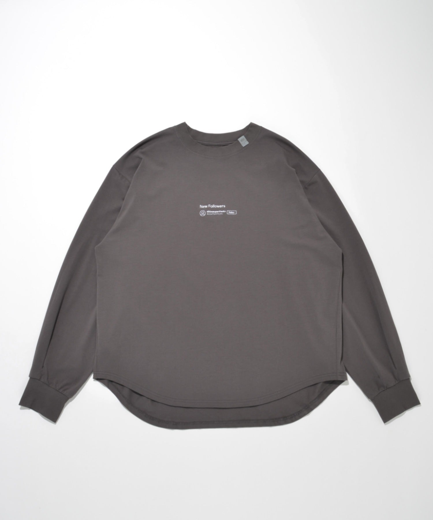 SBY Embroidery Refined L/S T-shirt - c.gray