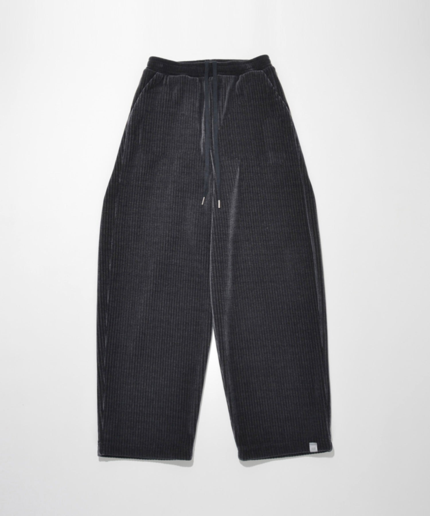 Stretch corduroy Side-tuck balloon pants（刺繍無） - c.gray